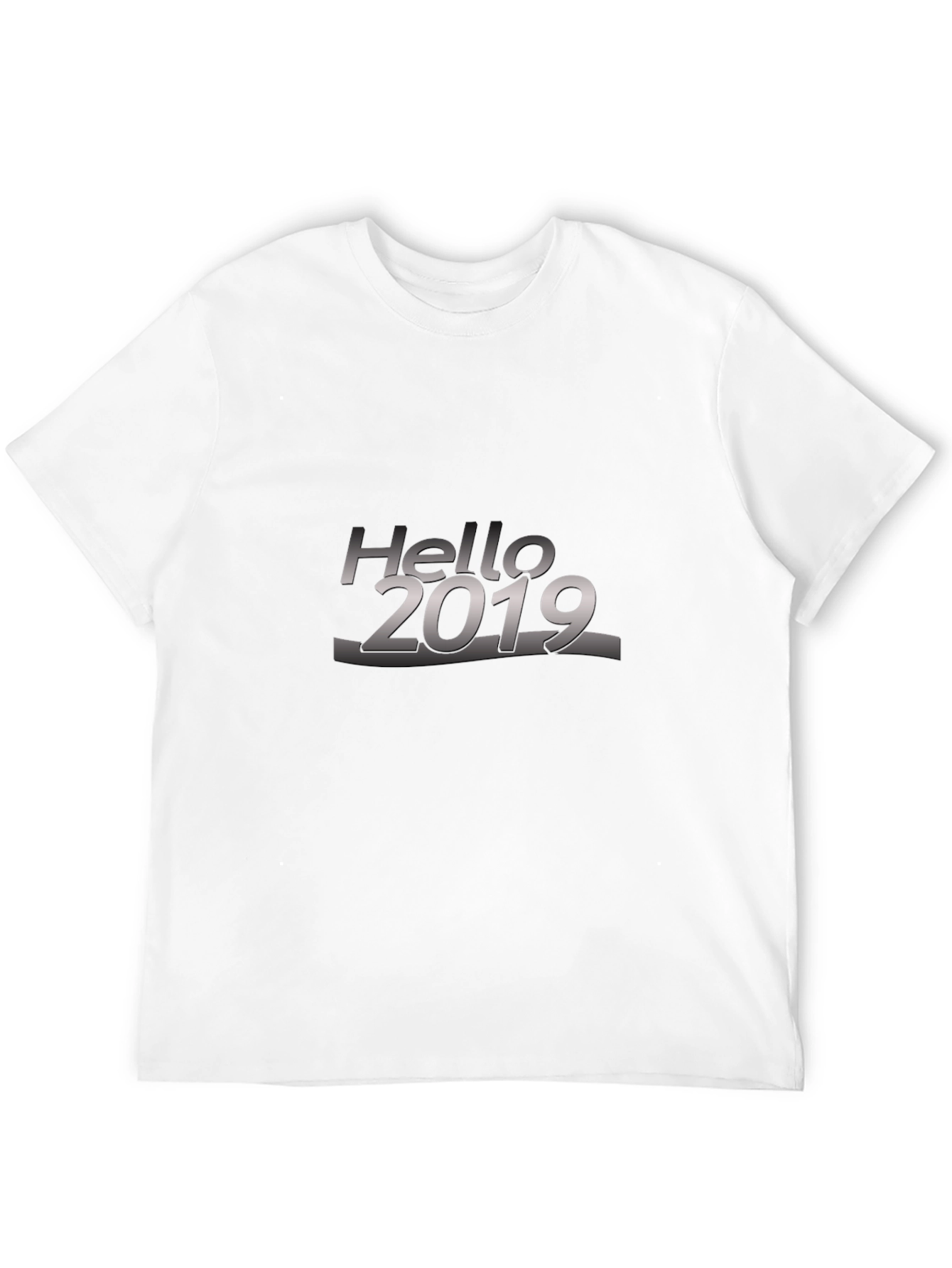 Black Hello 2019 Black T-Shirt view 12