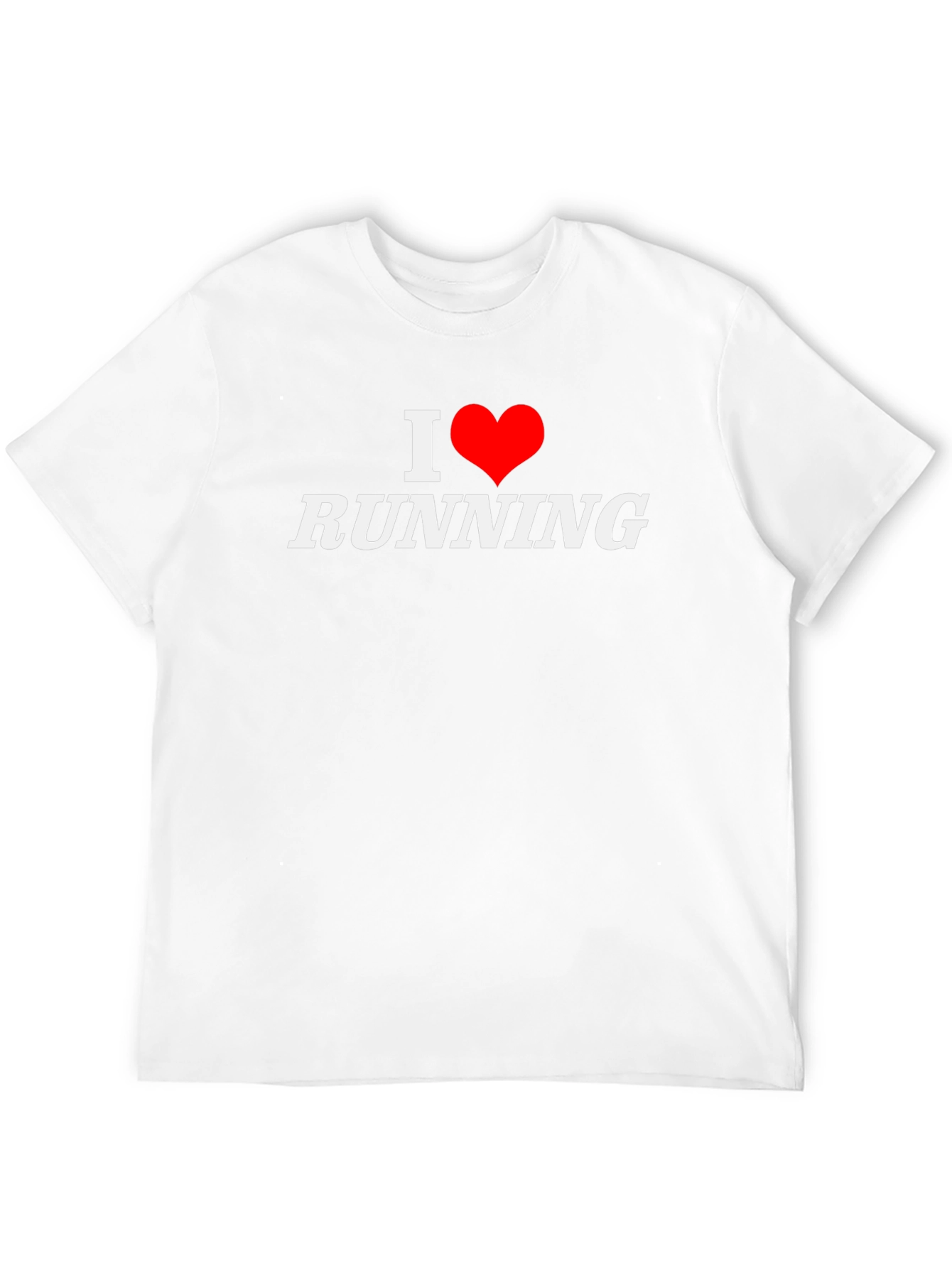 Black I Heart Running Black Cotton Tee view 12