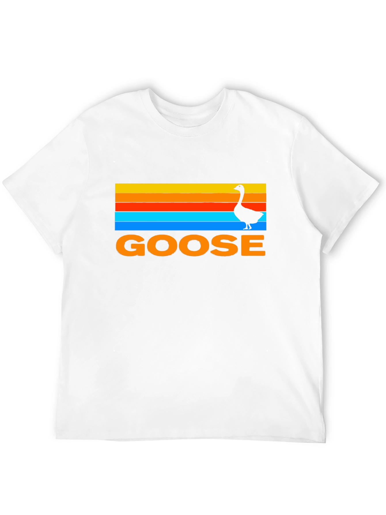 Black Retro Goose T-Shirt - Sunset Graphic Tee view 12