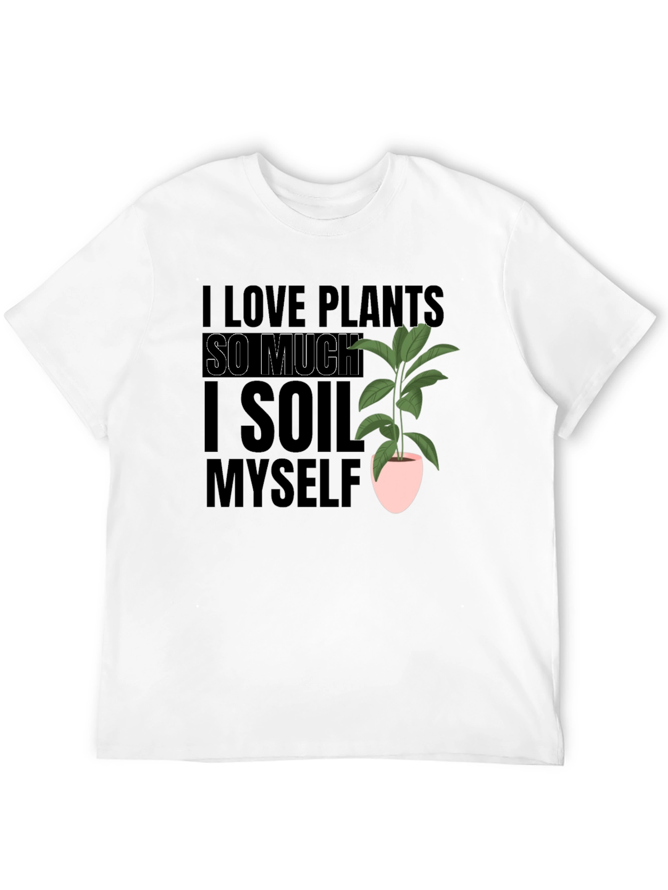 Black I Love Plants T-Shirt Funny Gardening Tee view 12