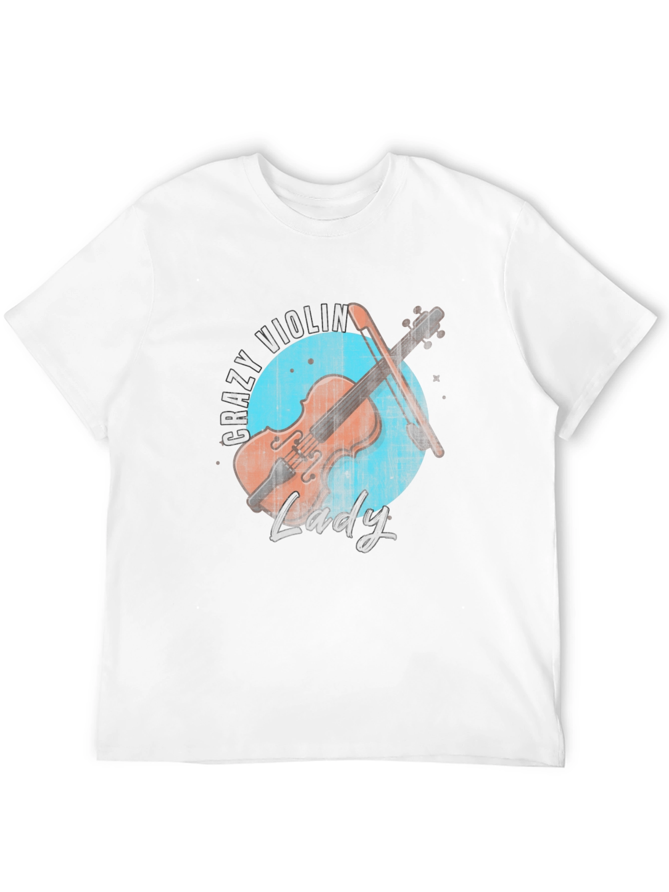 Crazy Violin Lady Graphic Tee - 12