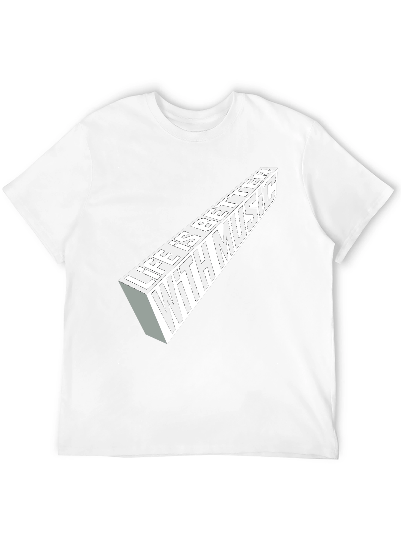 Black Life is Better with Music Black Graphic Tee view 12