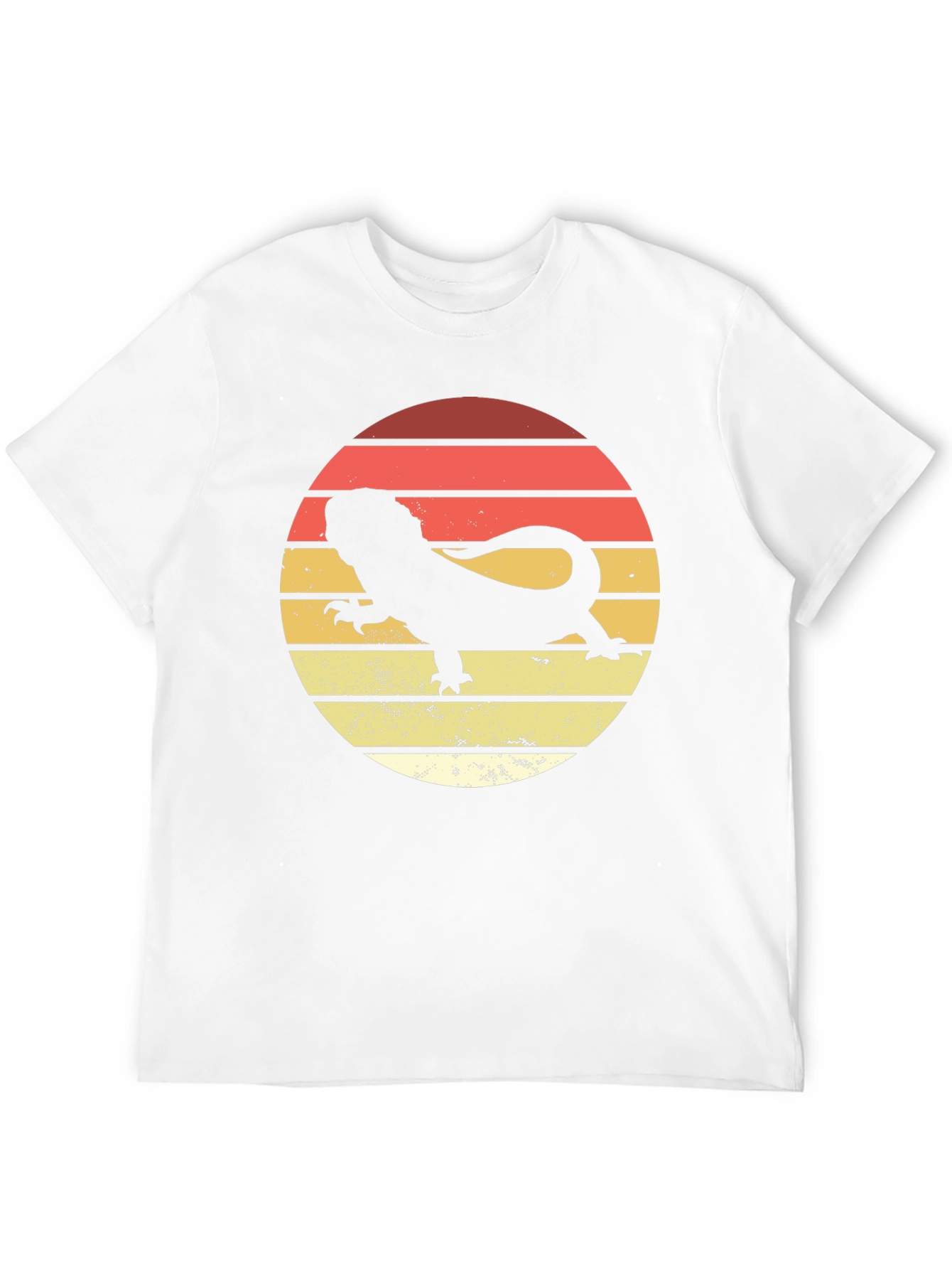Black Bearded Dragon Sunset T-Shirt view 12