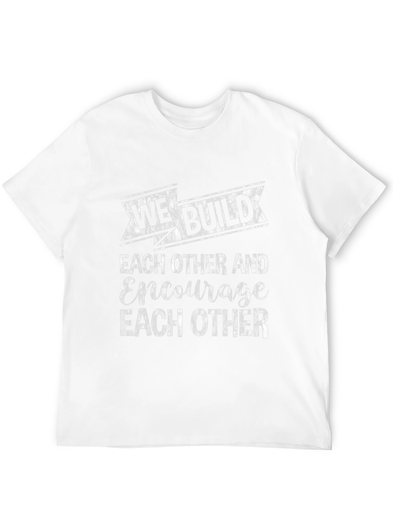 Black We Build Each Other T-Shirt - Encouragement Tee view 12
