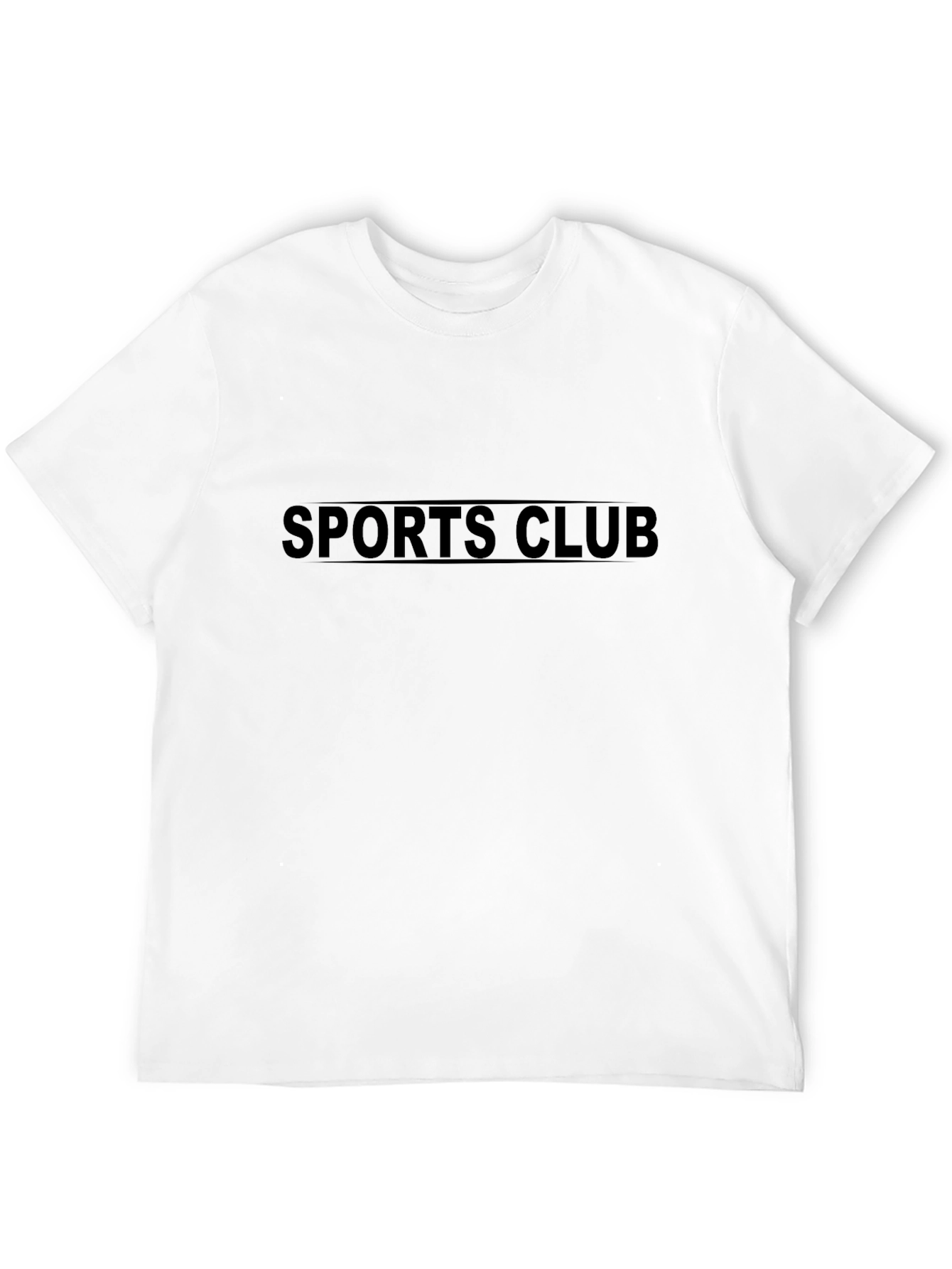 Black Men's Black Sports Club T-Shirt view 12