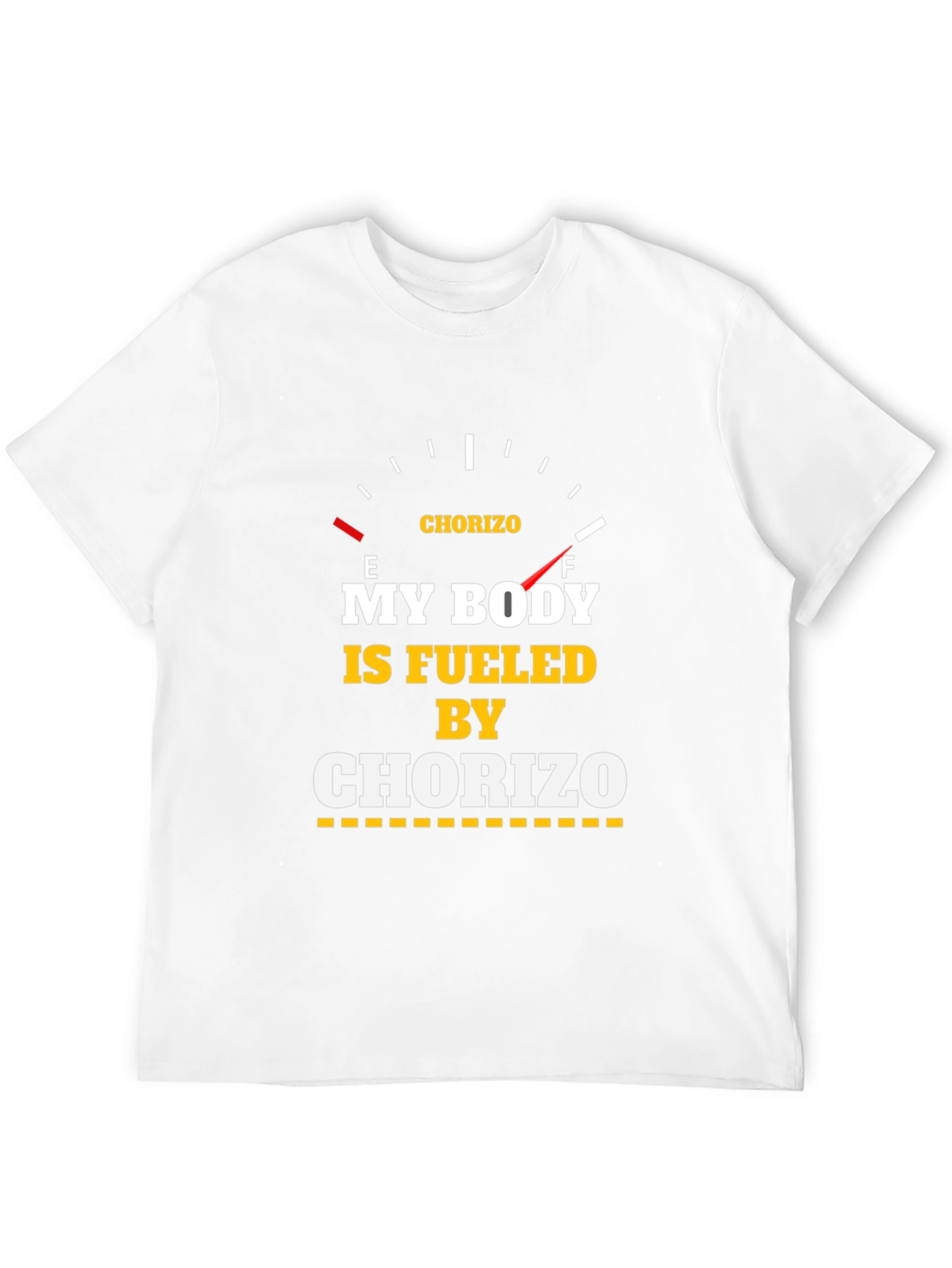 Black Fueled by Chorizo T-Shirt - Funny Foodie Tee view 12