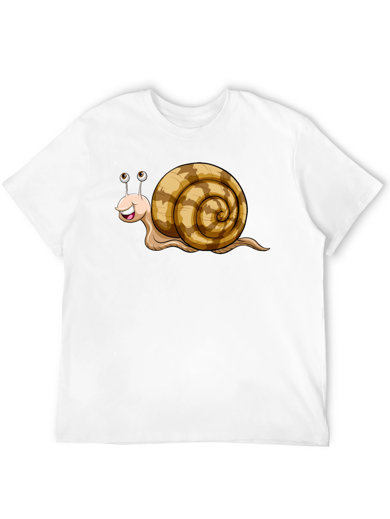Black Cute Snail Cartoon Graphic Tee Shirt view 12