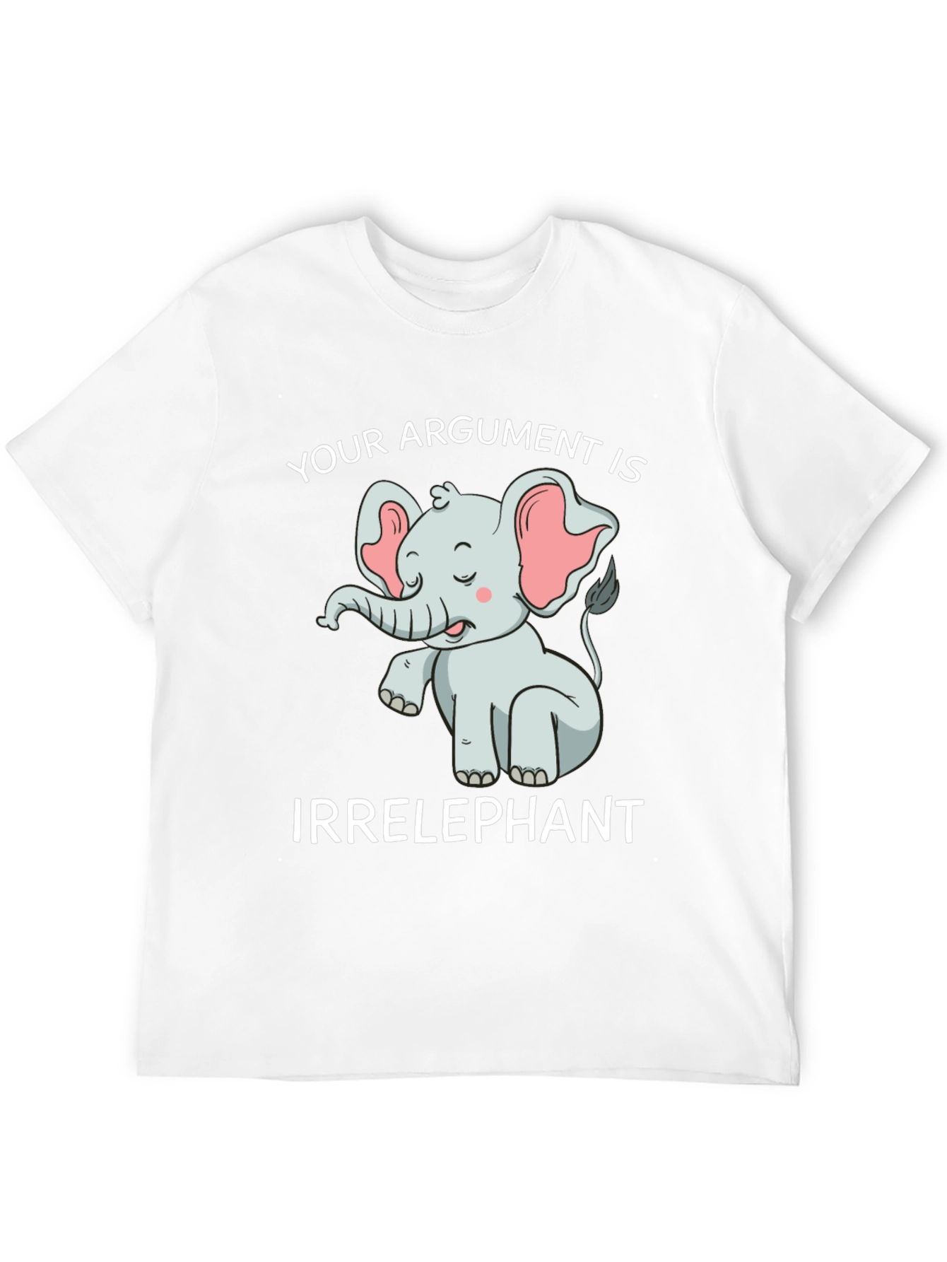 Black Irrelephant T-Shirt: Funny Elephant Argument Tee view 12