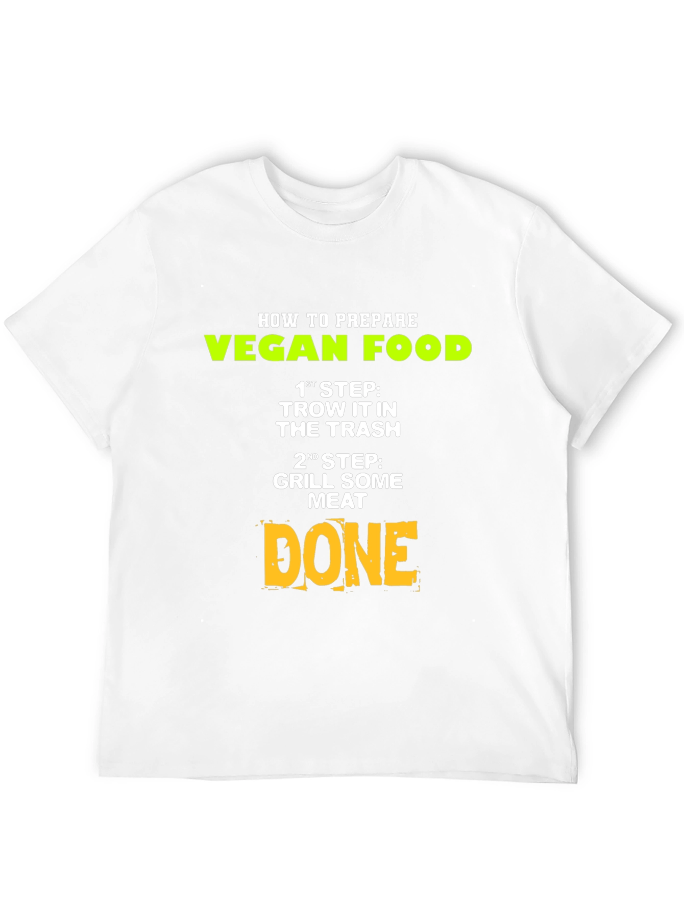 Black Funny Vegan T-Shirt: How to Prepare Vegan Food view 12
