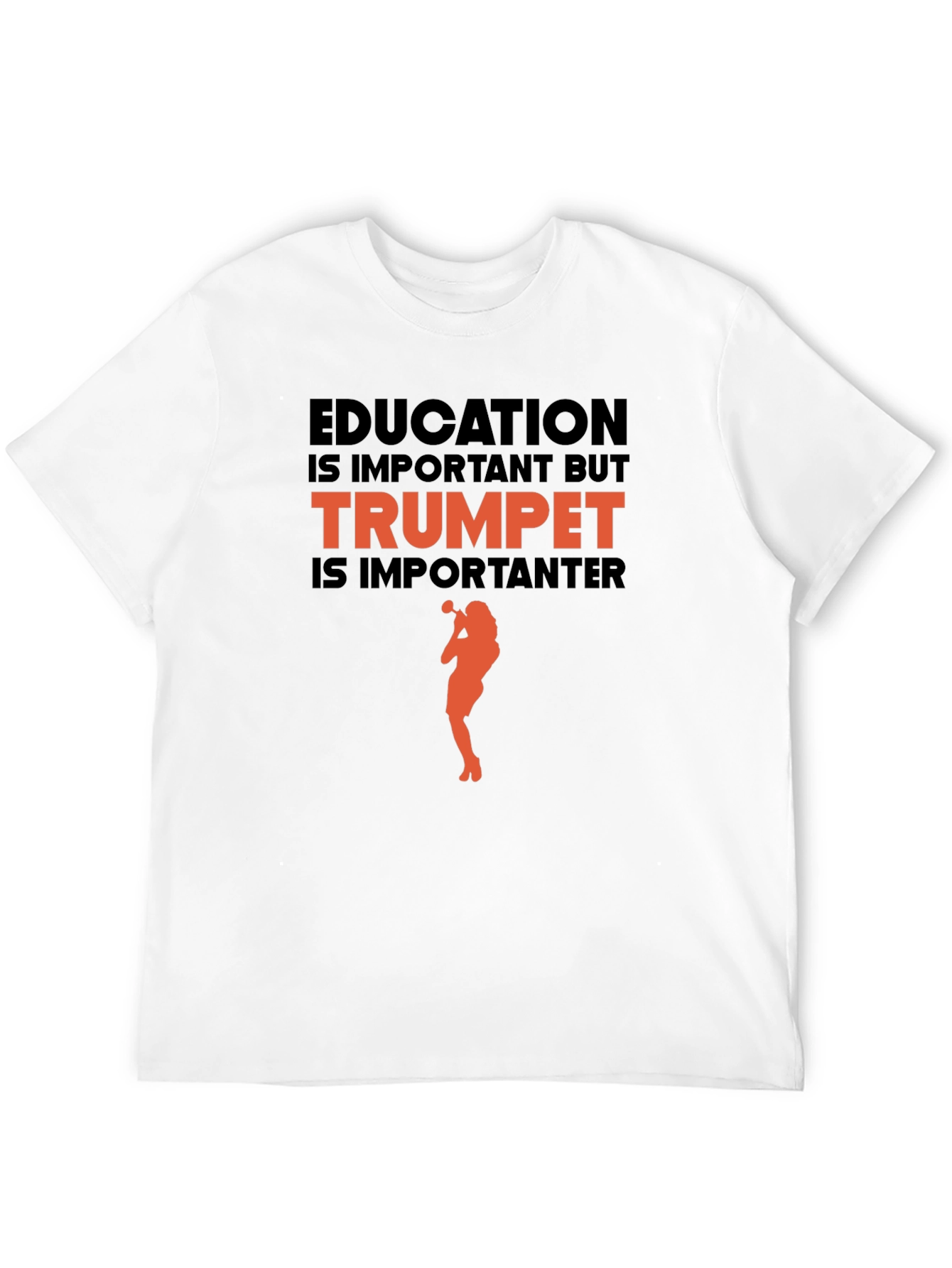 Black Trumpet is Importanter T-Shirt - Musician Gift view 12
