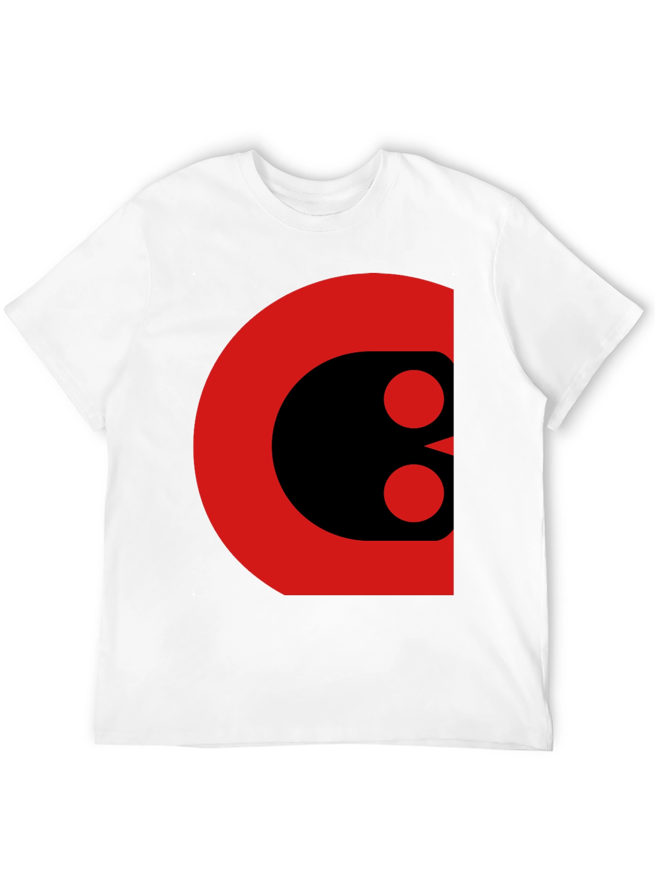 Black Bold Graphic Tee - Abstract Red and Black Design view 12