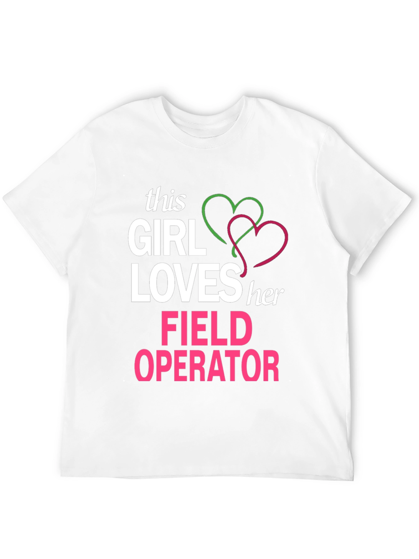 Black This Girl Loves Her Field Operator T-Shirt view 12