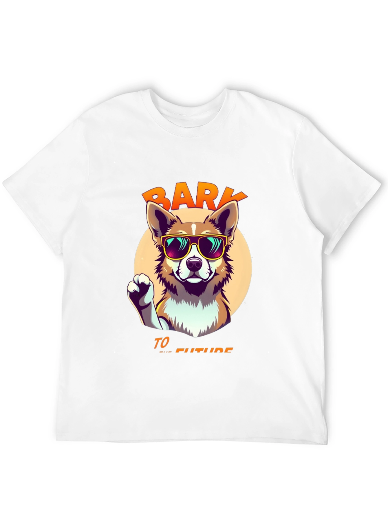 Black Bark to the Future Dog T-Shirt view 12
