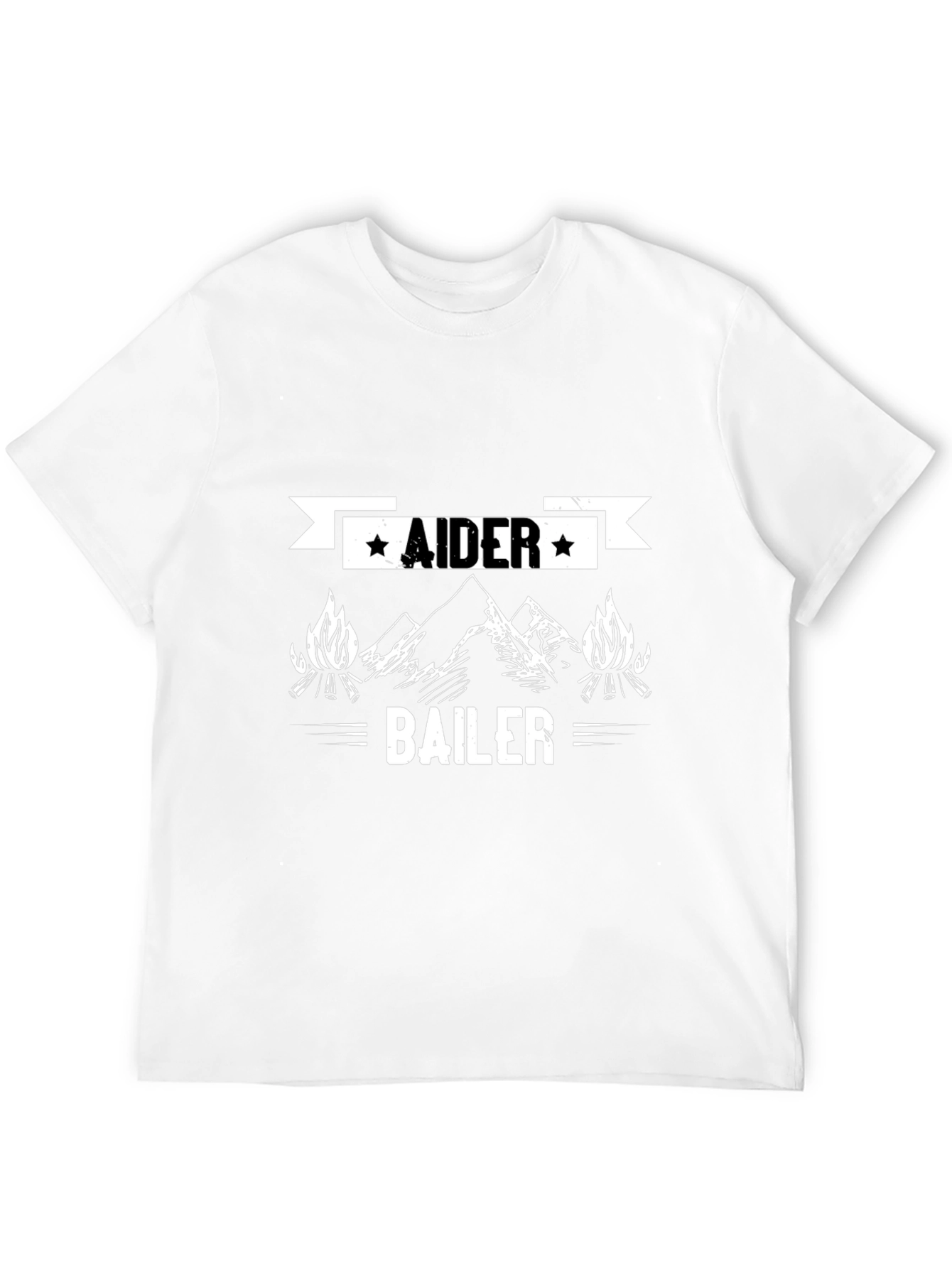 Black Aider Bailer Camping Adventure T-Shirt view 12