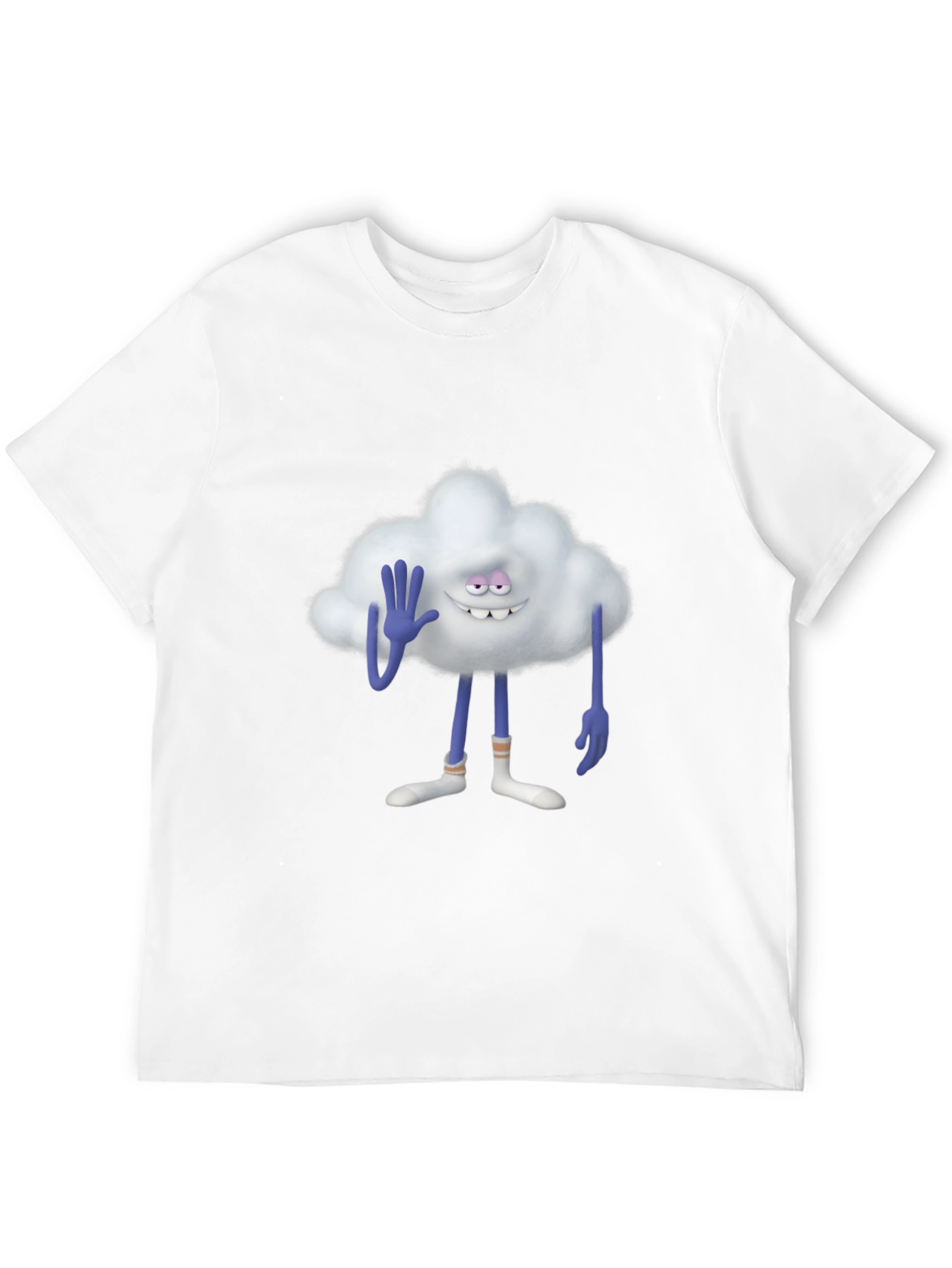 Black Cloud Guy Black T-Shirt view 12