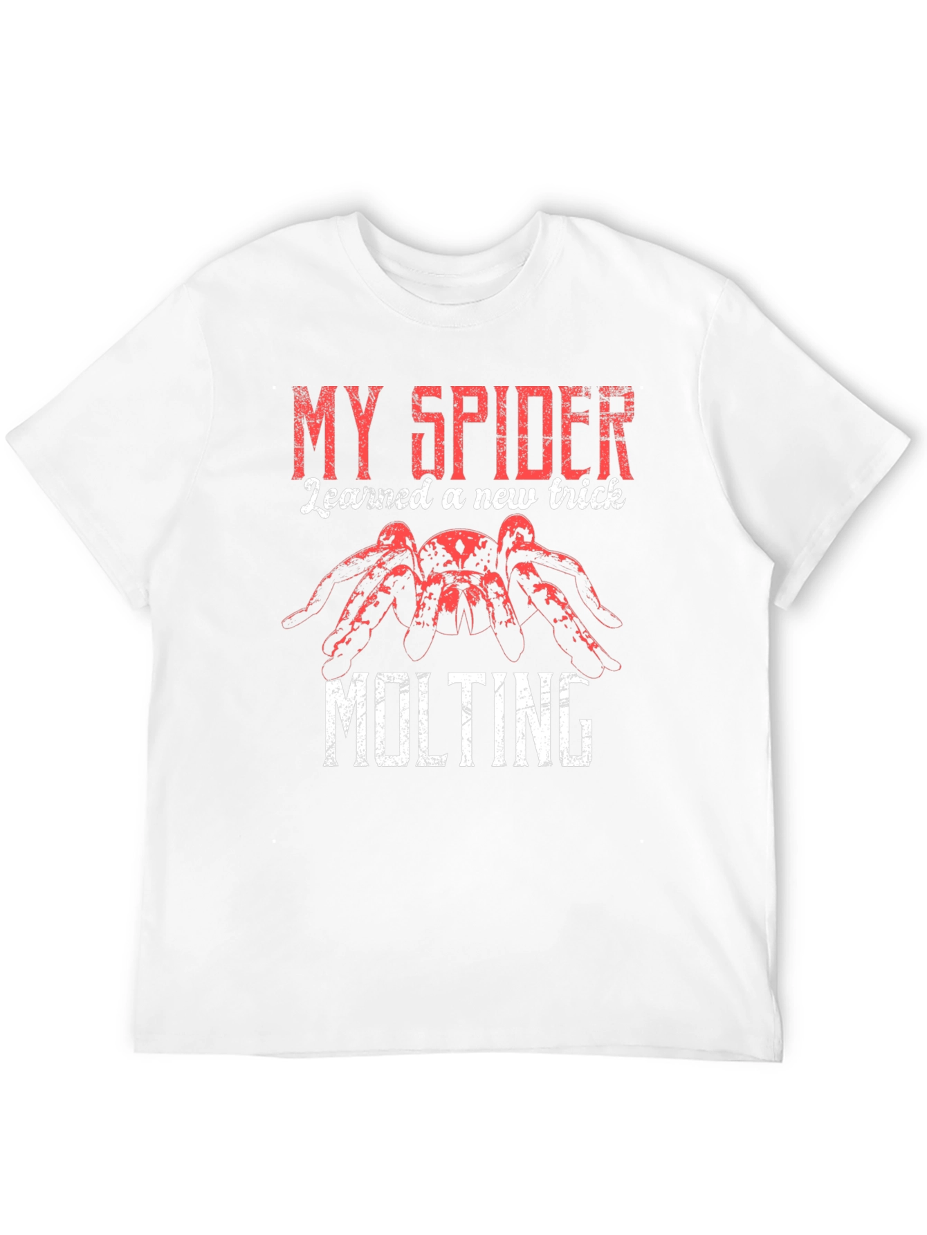 Black My Spider Learned a New Trick Molting Black T-Shirt view 12