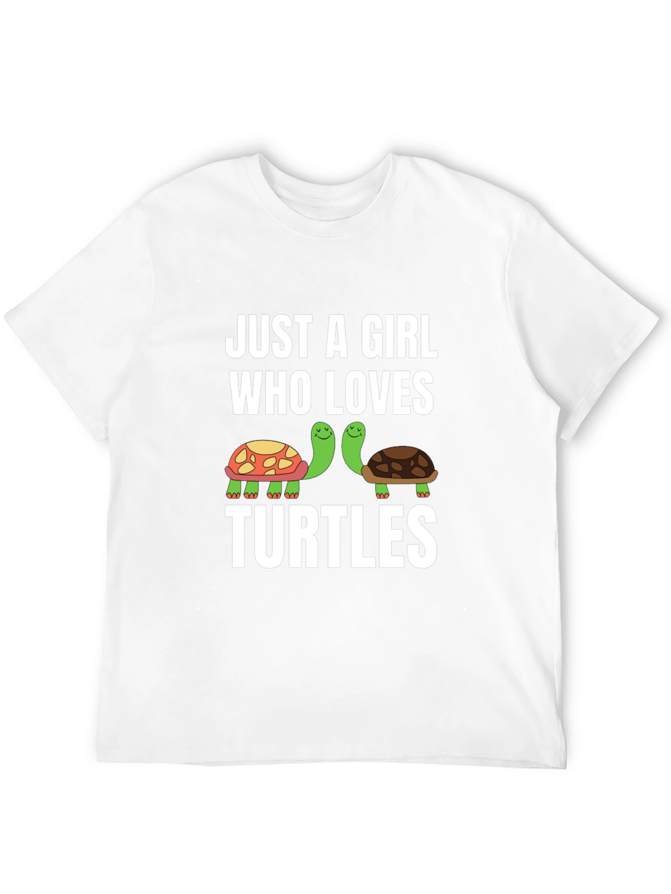 Black Just A Girl Who Loves Turtles Graphic Tee view 12