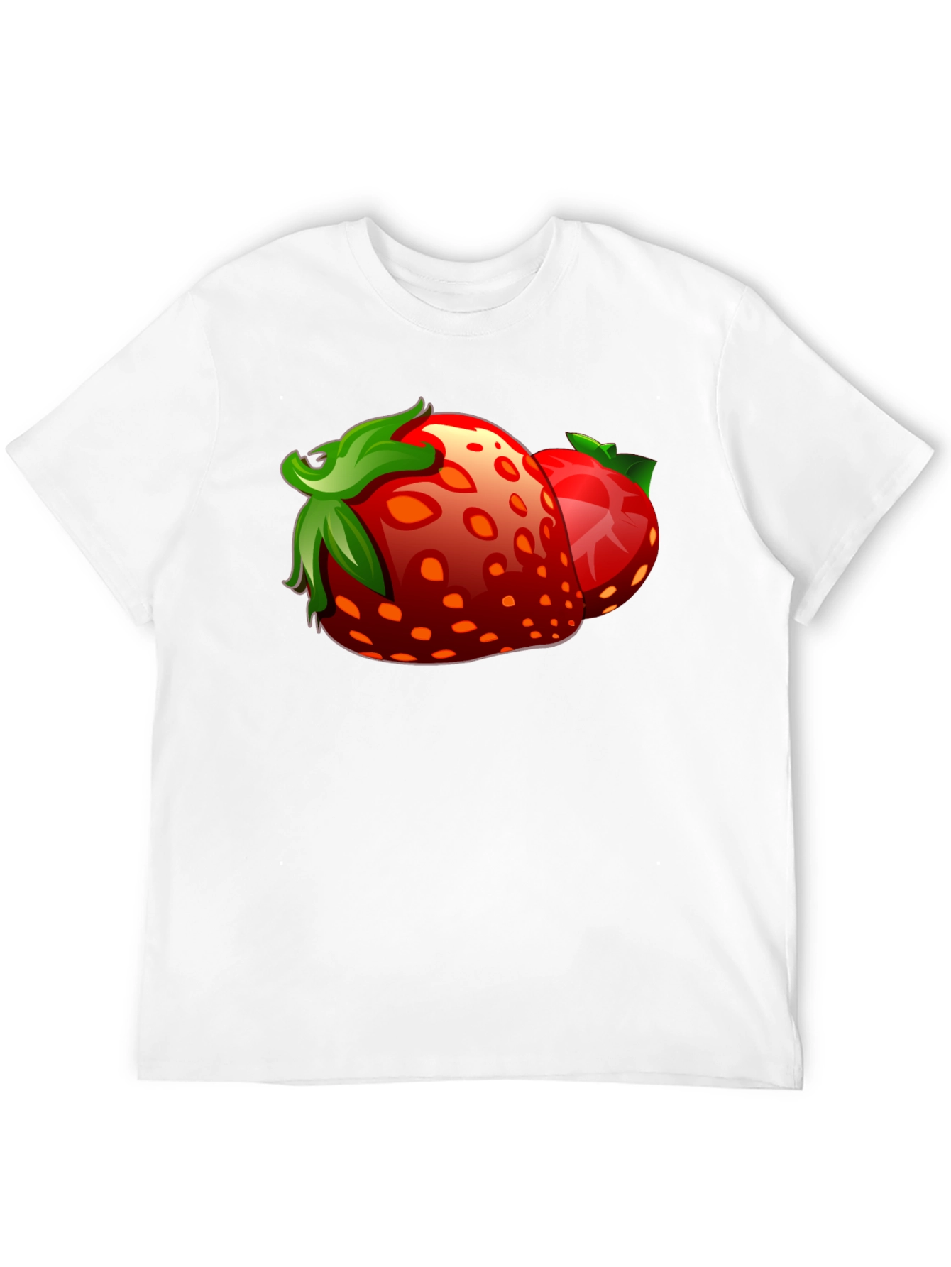 Black Strawberry Graphic Black T-Shirt view 12