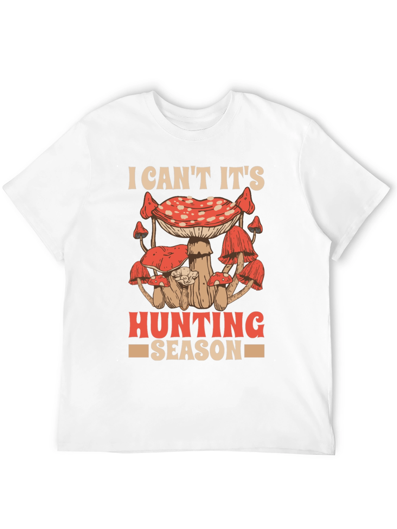 Black Mushroom Hunting Season Graphic Tee view 12