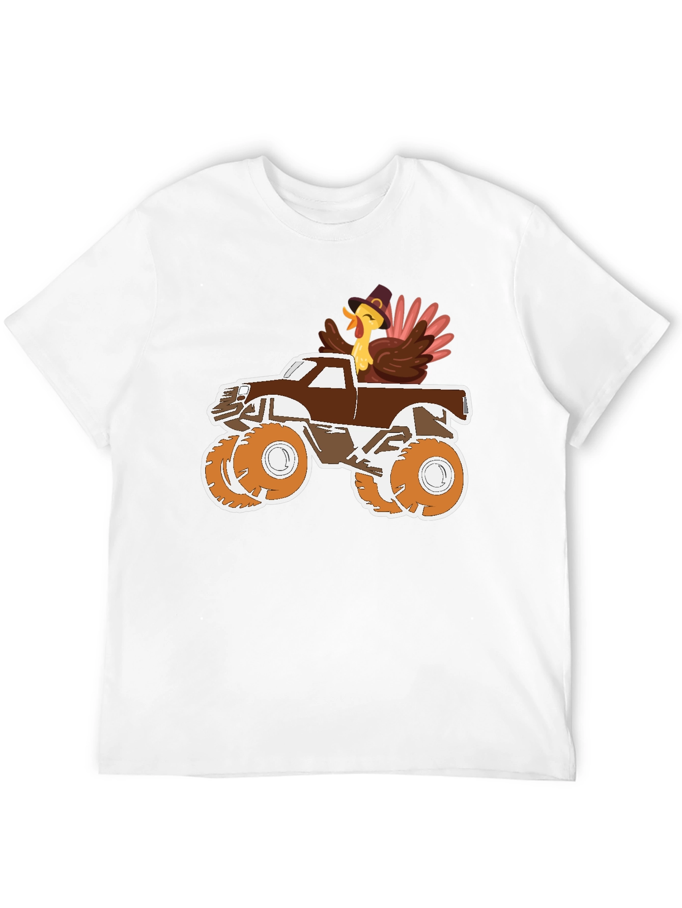 Black Turkey Monster Truck Graphic Tee view 12