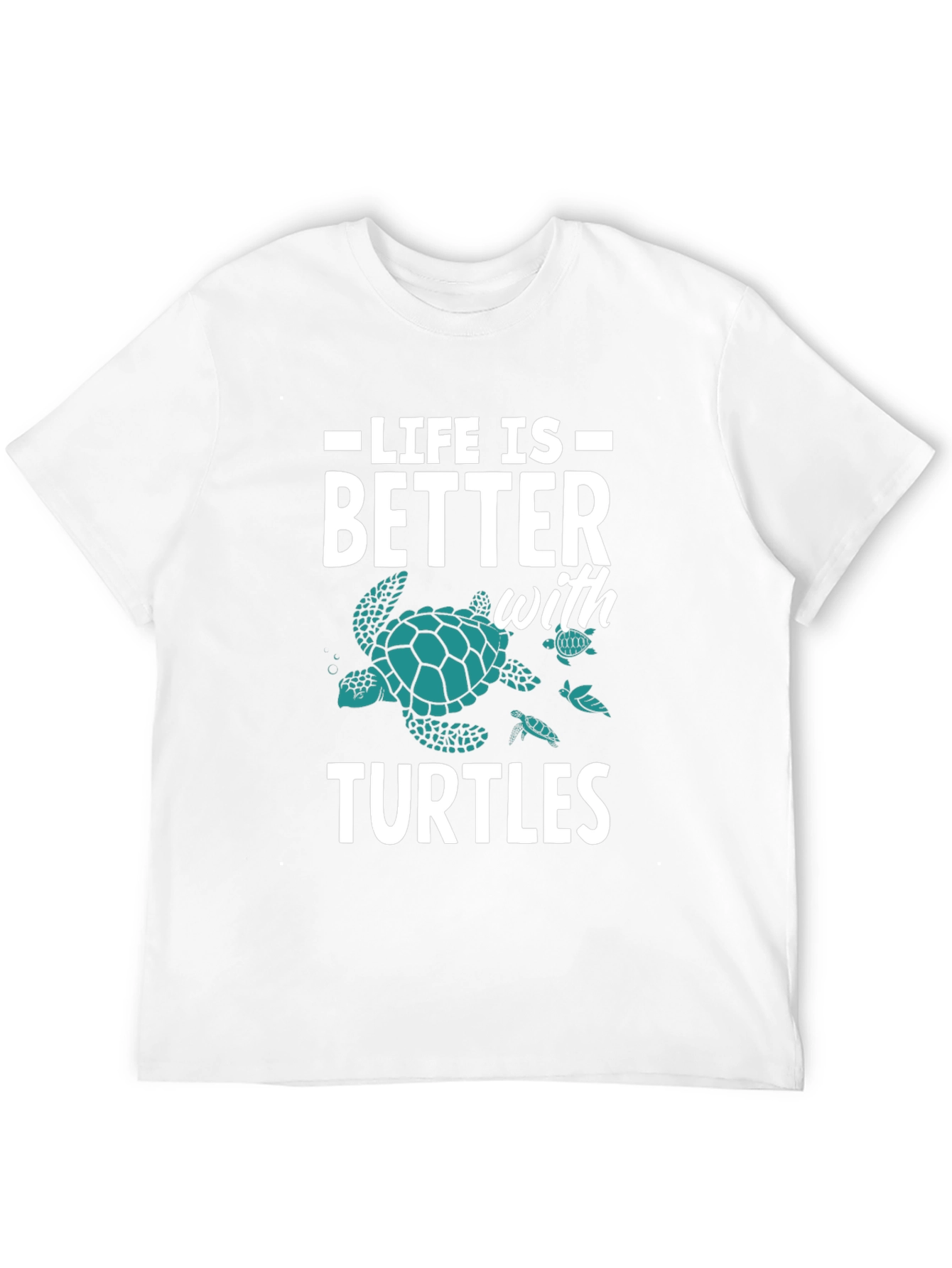 Black Life is Better with Turtles Graphic Tee view 12