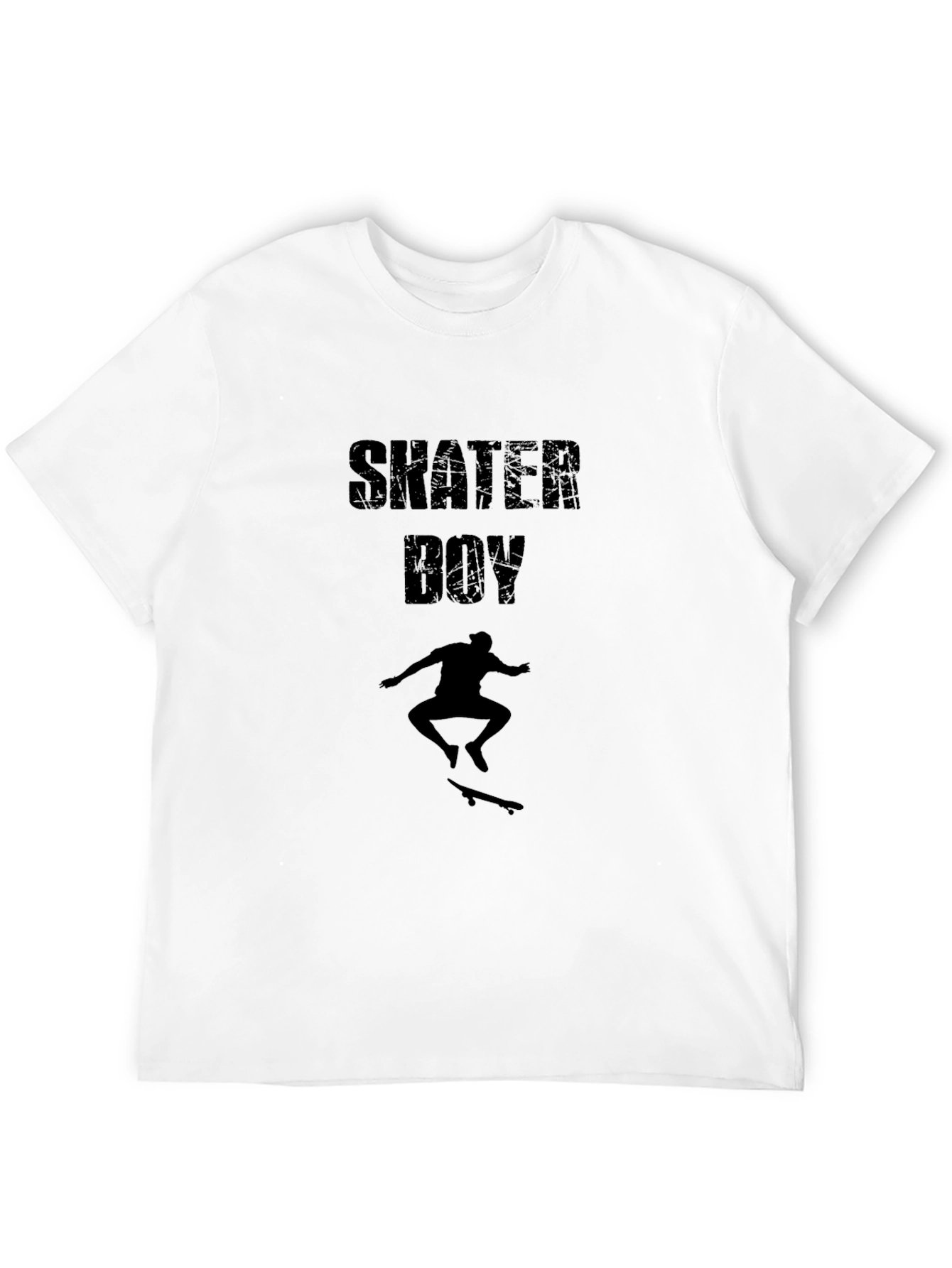 Black Skater Boy Black T-Shirt - Cool Graphic Tee view 12