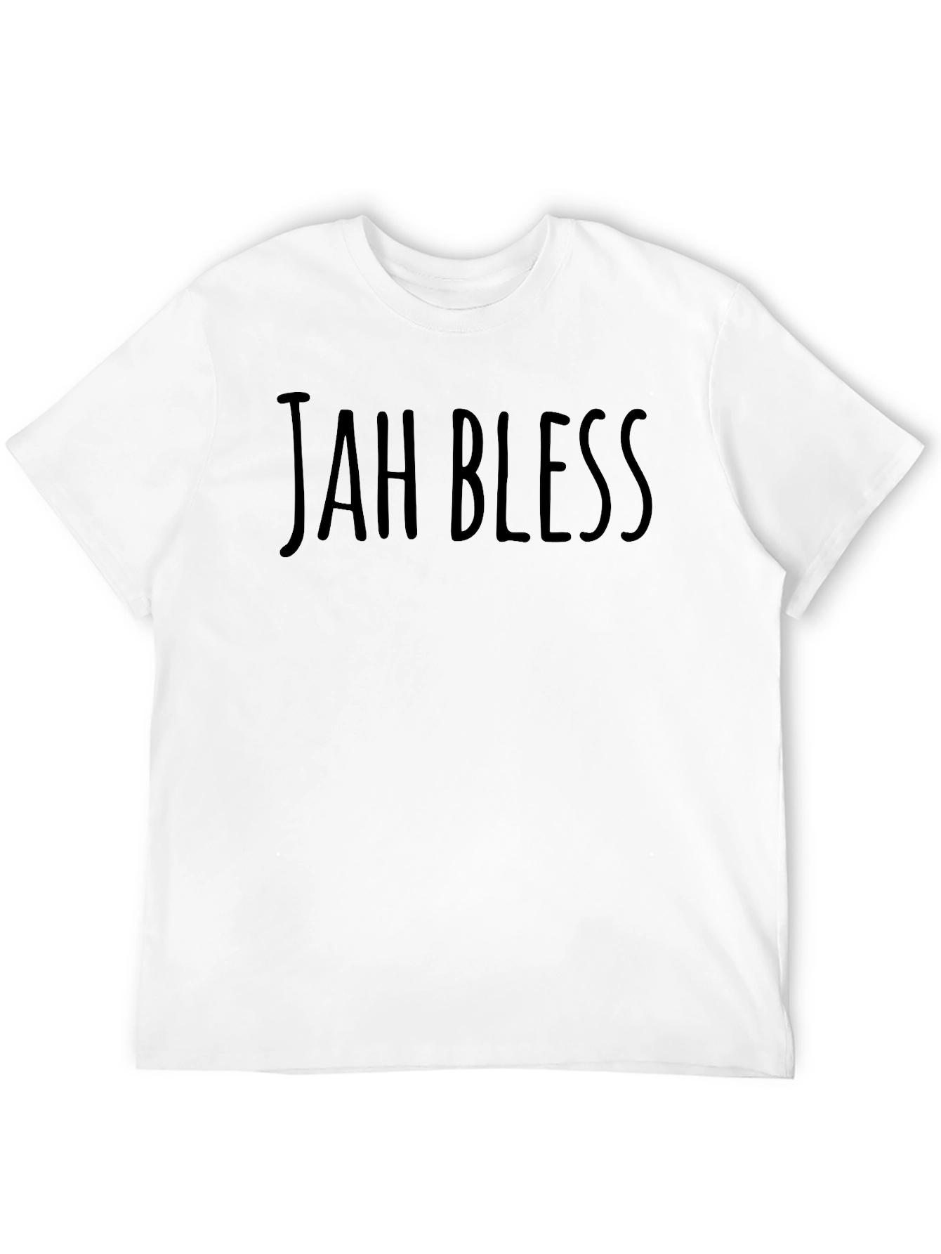 Black Jah Bless T-Shirt - Black Cotton Blend view 12