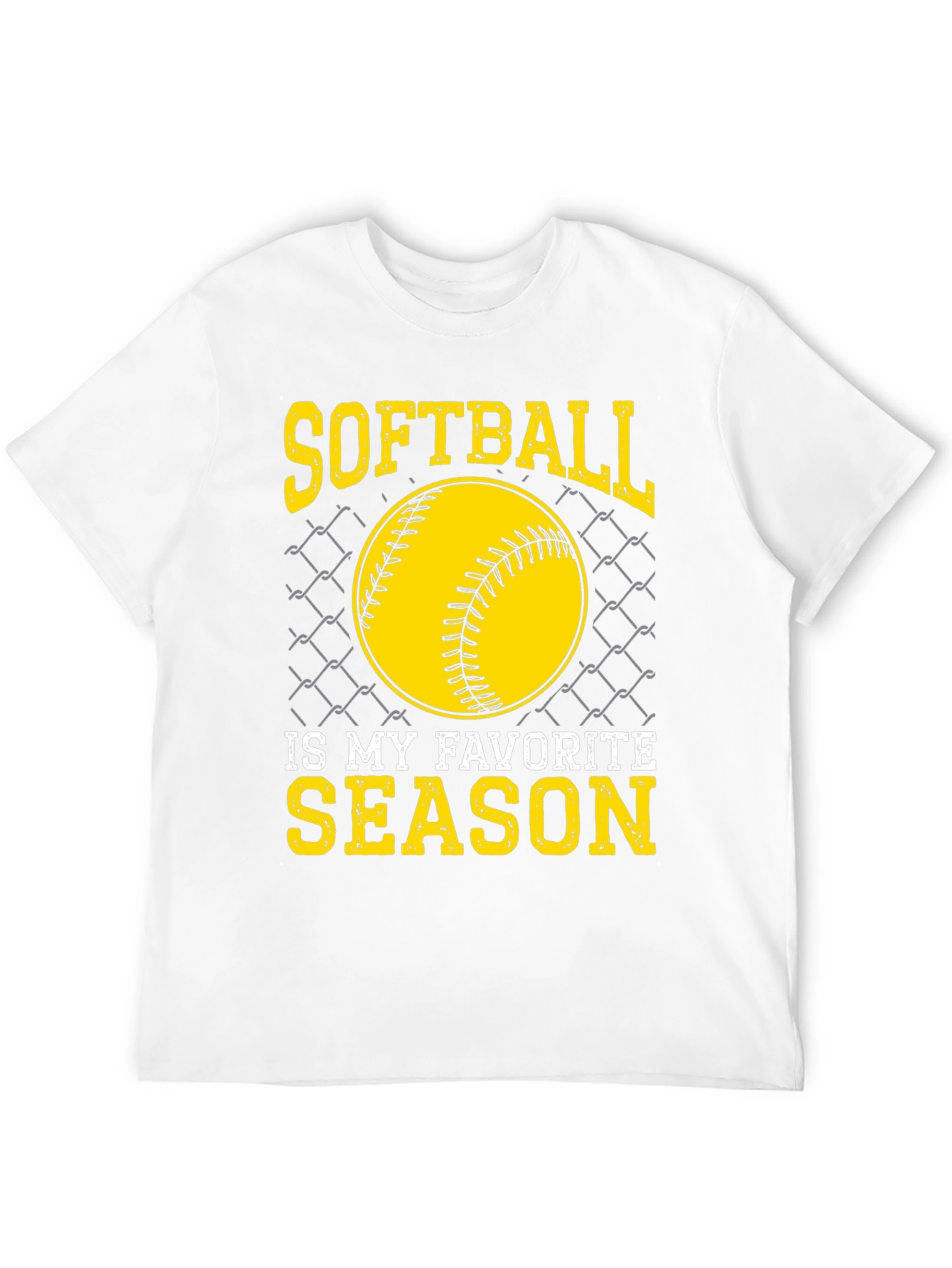 Black Softball Is My Favorite Season T-Shirt view 12