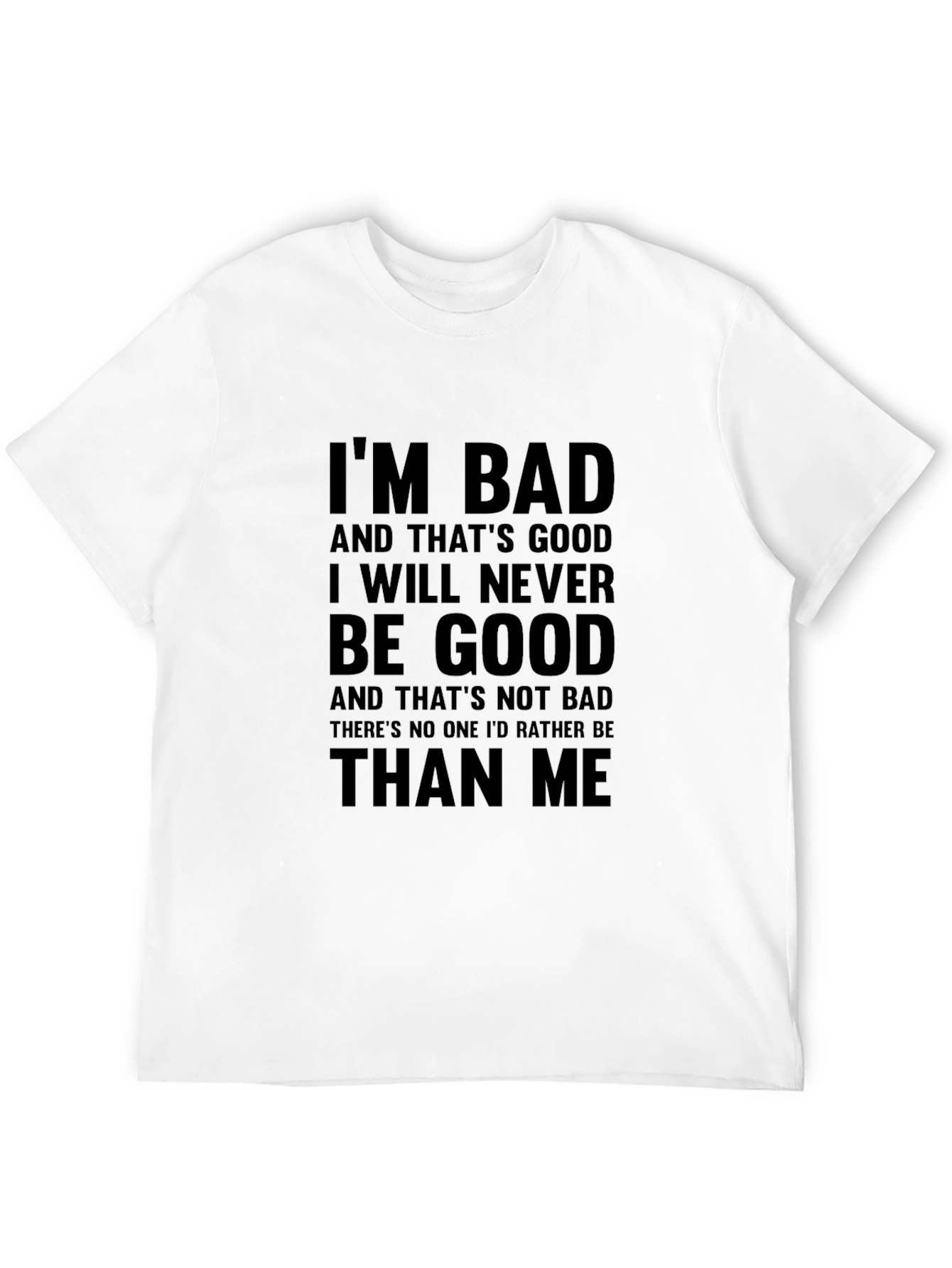 Black I'm Bad Graphic Print T-Shirt - Men's view 12