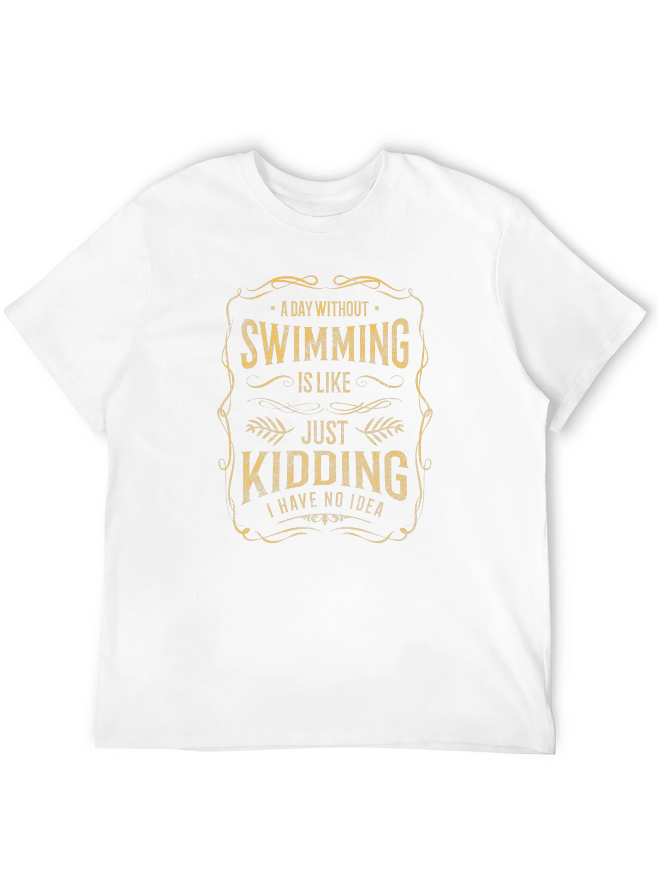 Black Funny Swimming Graphic T-Shirt - Swimmer's Humor view 12