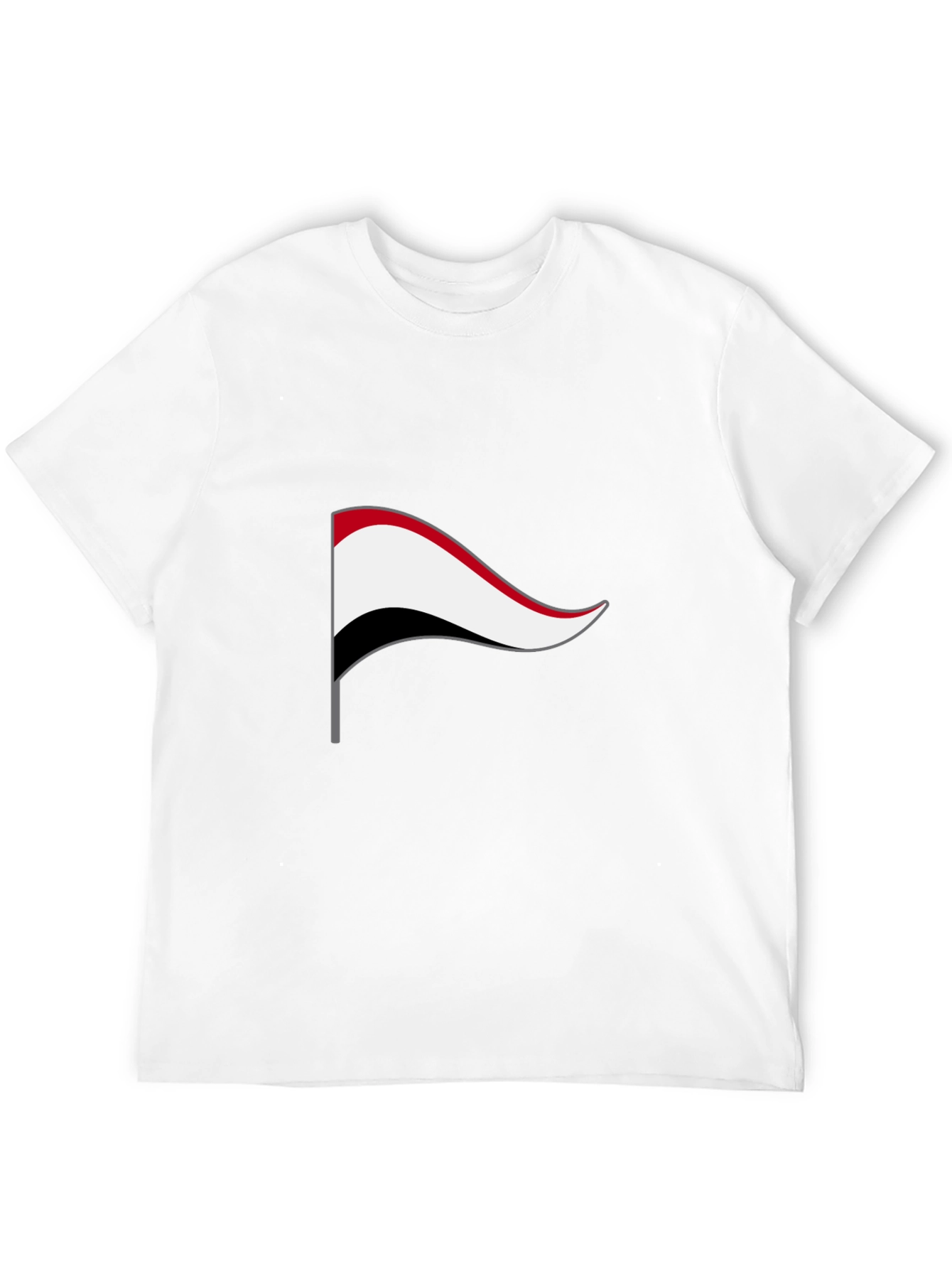 Yemen Flag Graphic Tee - Black Cotton T-Shirt - 12