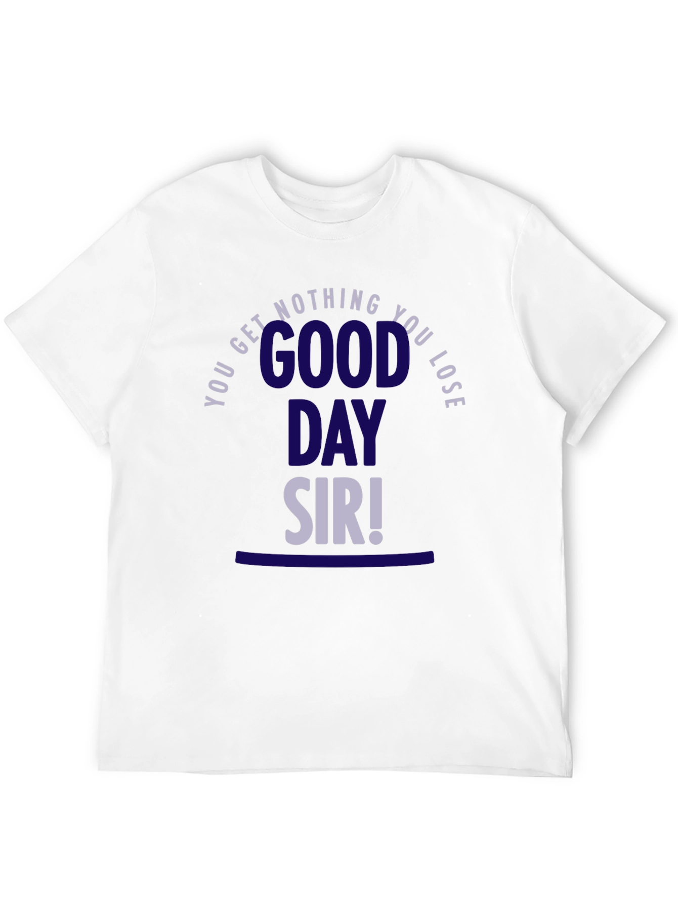 Black Good Day Sir! Graphic Tee - Black view 12