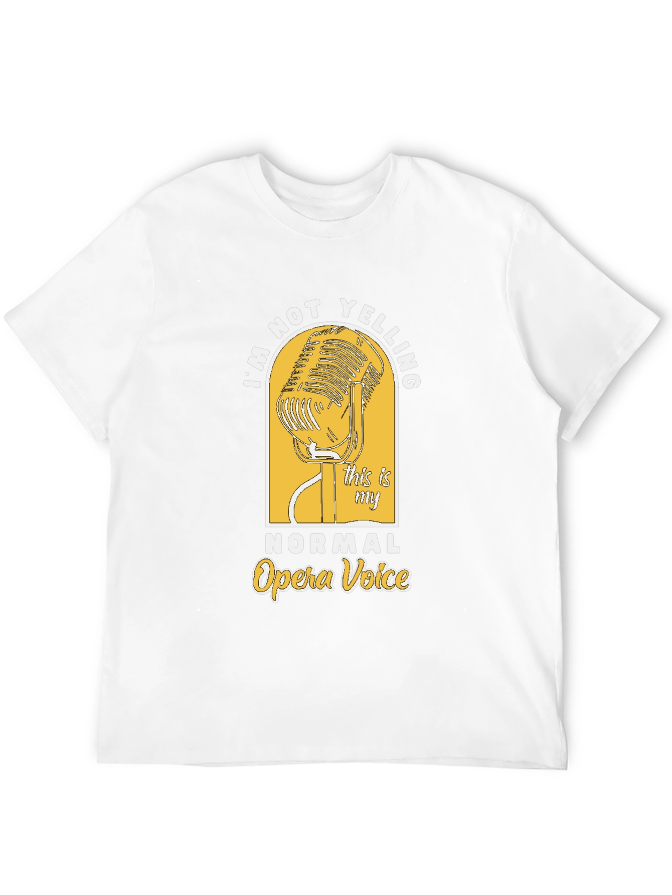 Black Opera Voice Graphic Tee - Black Cotton T-Shirt view 12