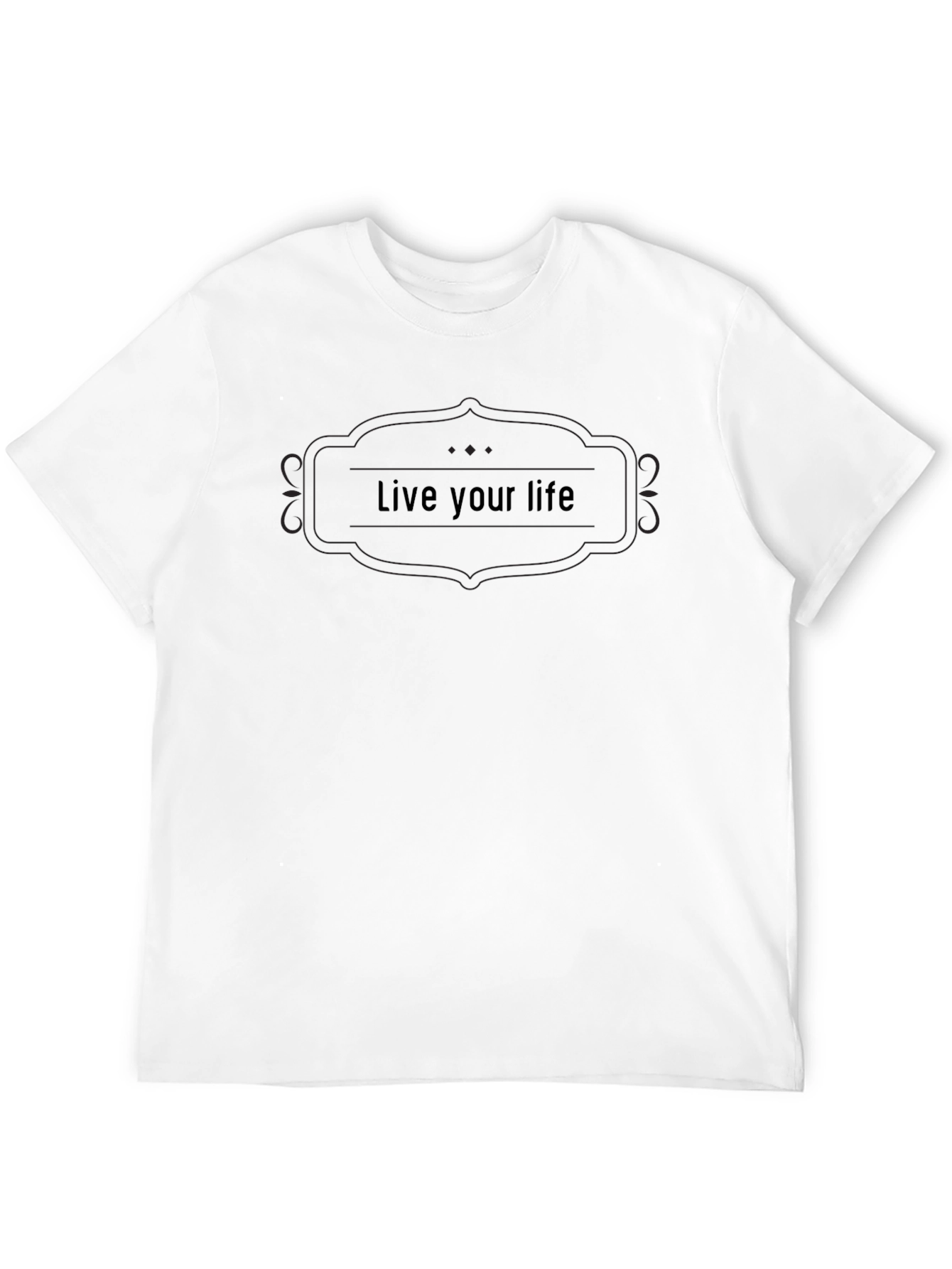 Black Live Your Life Graphic Tee - Stylish Comfort view 12
