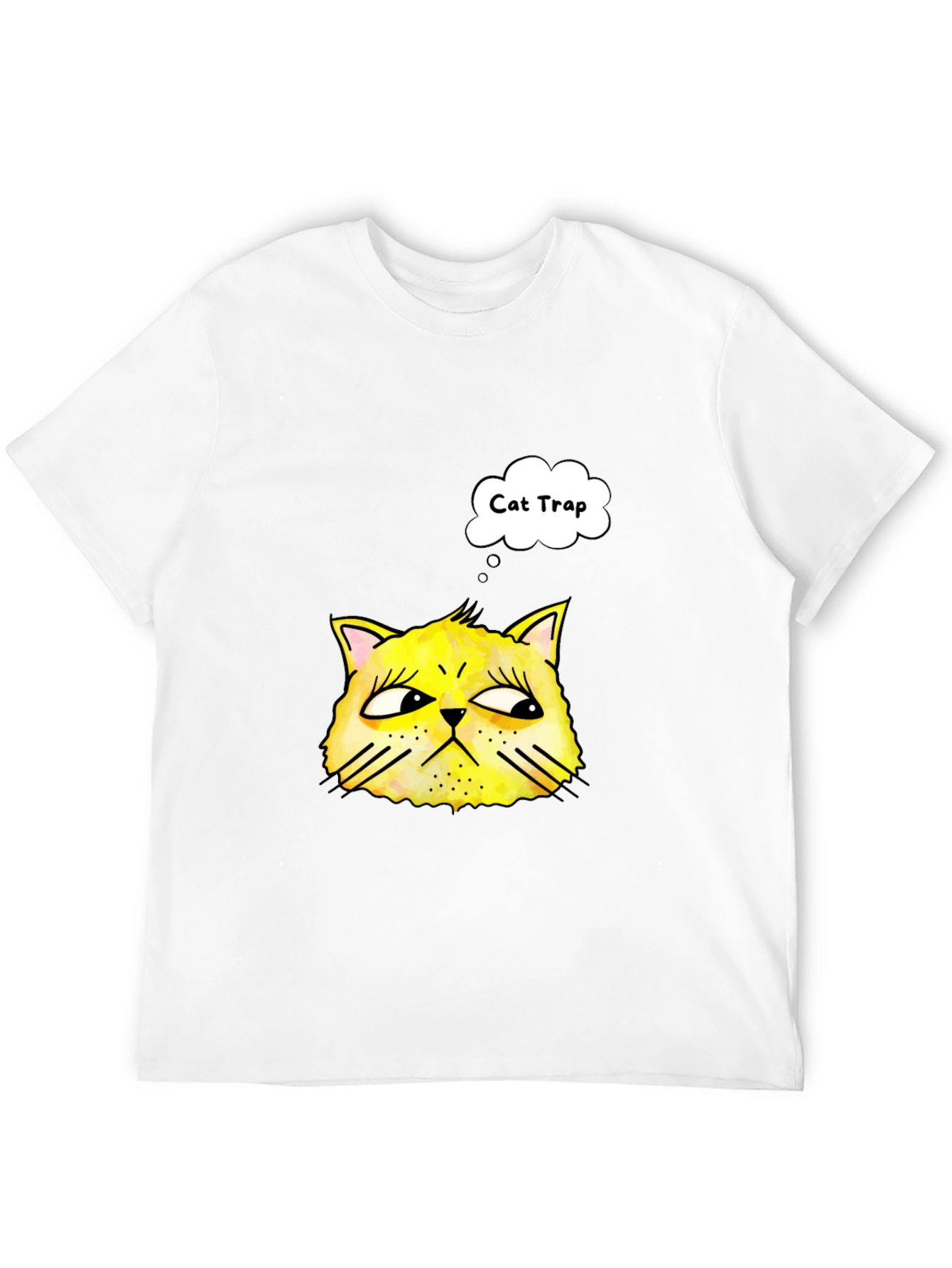 Black Cat Trap T-Shirt - Funny Graphic Tee view 12