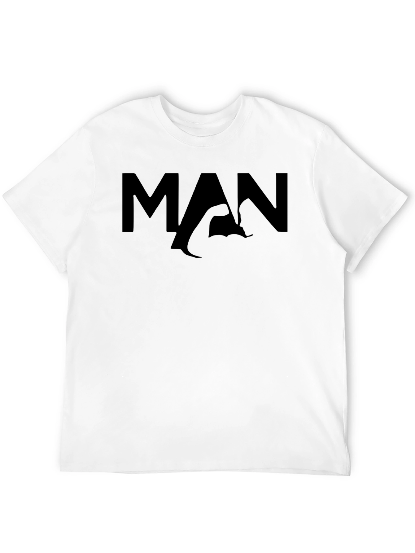 Black Muscle Man Graphic Tee - Black view 12