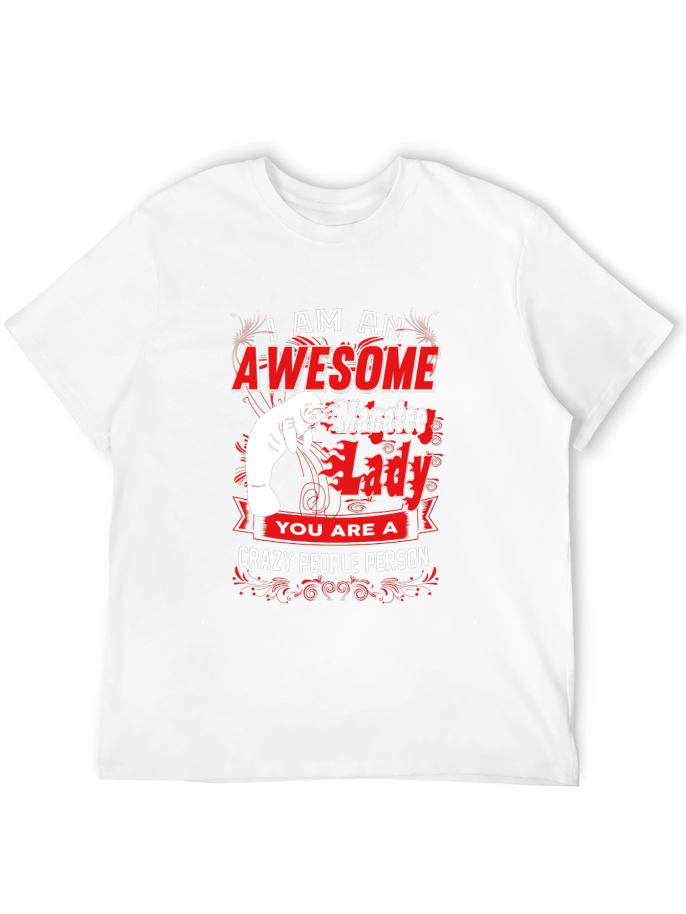 Black Awesome Manatee Lady Graphic Tee view 12