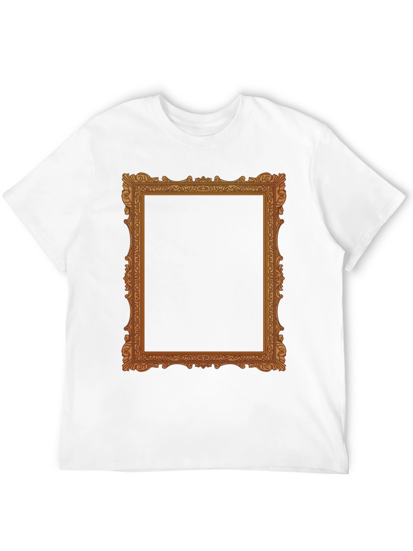 Black Ornate Frame Graphic Tee - Classic Black T-Shirt view 12