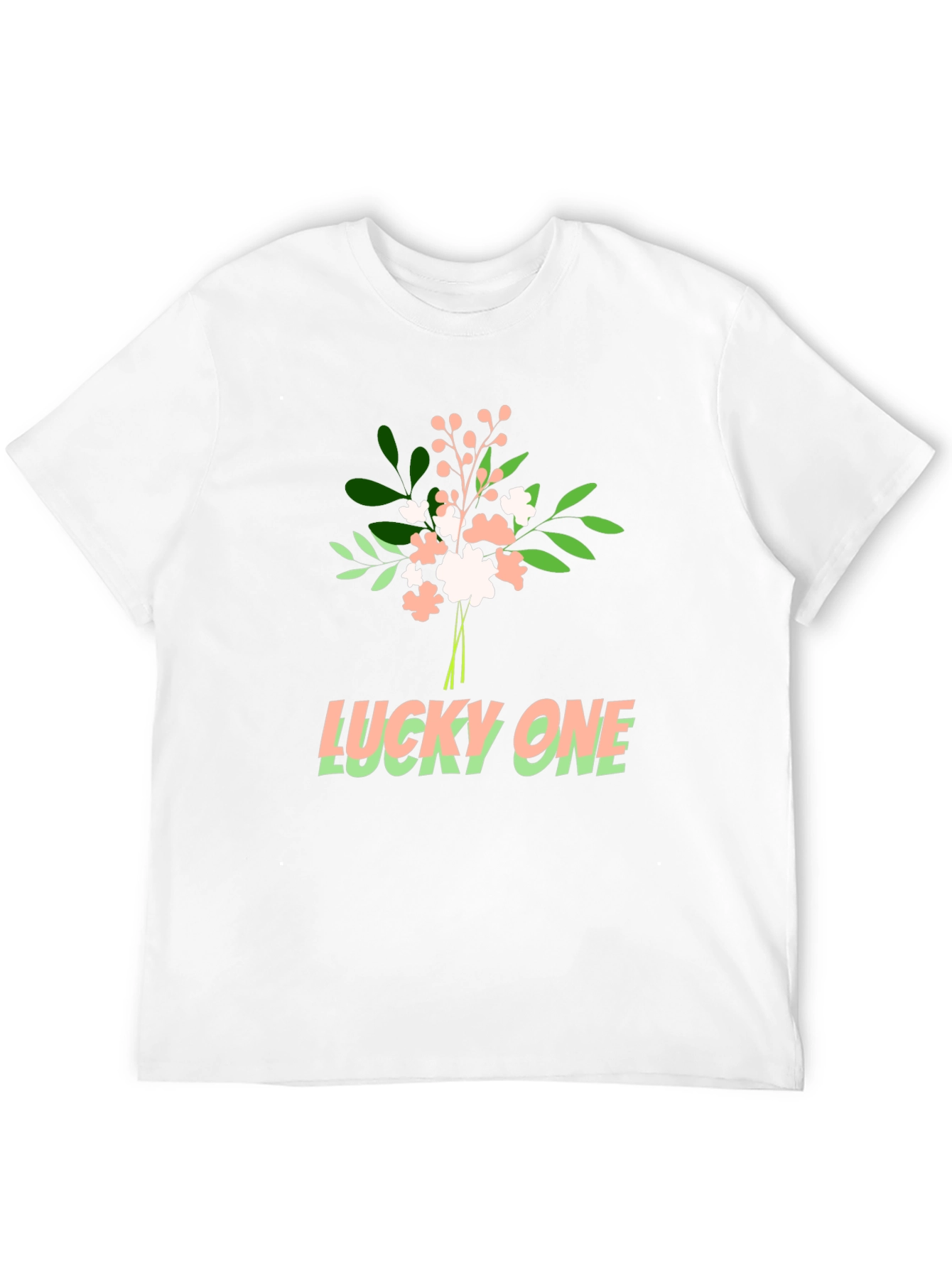 Black Lucky One Graphic Tee - Soft Cotton Blend view 12