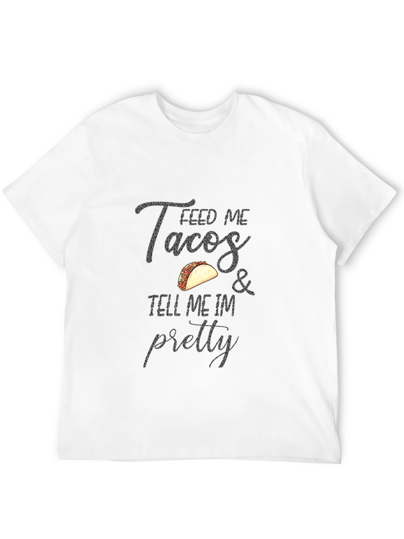 Black Feed Me Tacos Graphic Tee - Black T-Shirt view 12