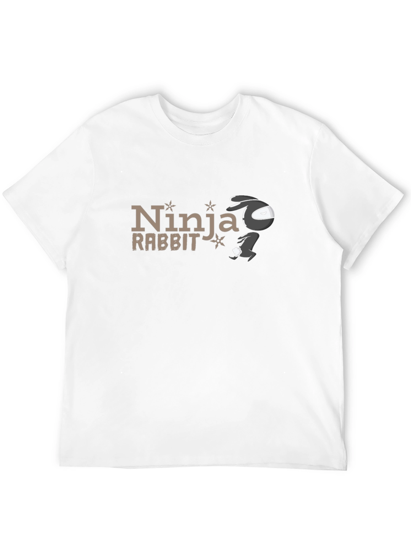 Black Ninja Rabbit Black T-Shirt view 12