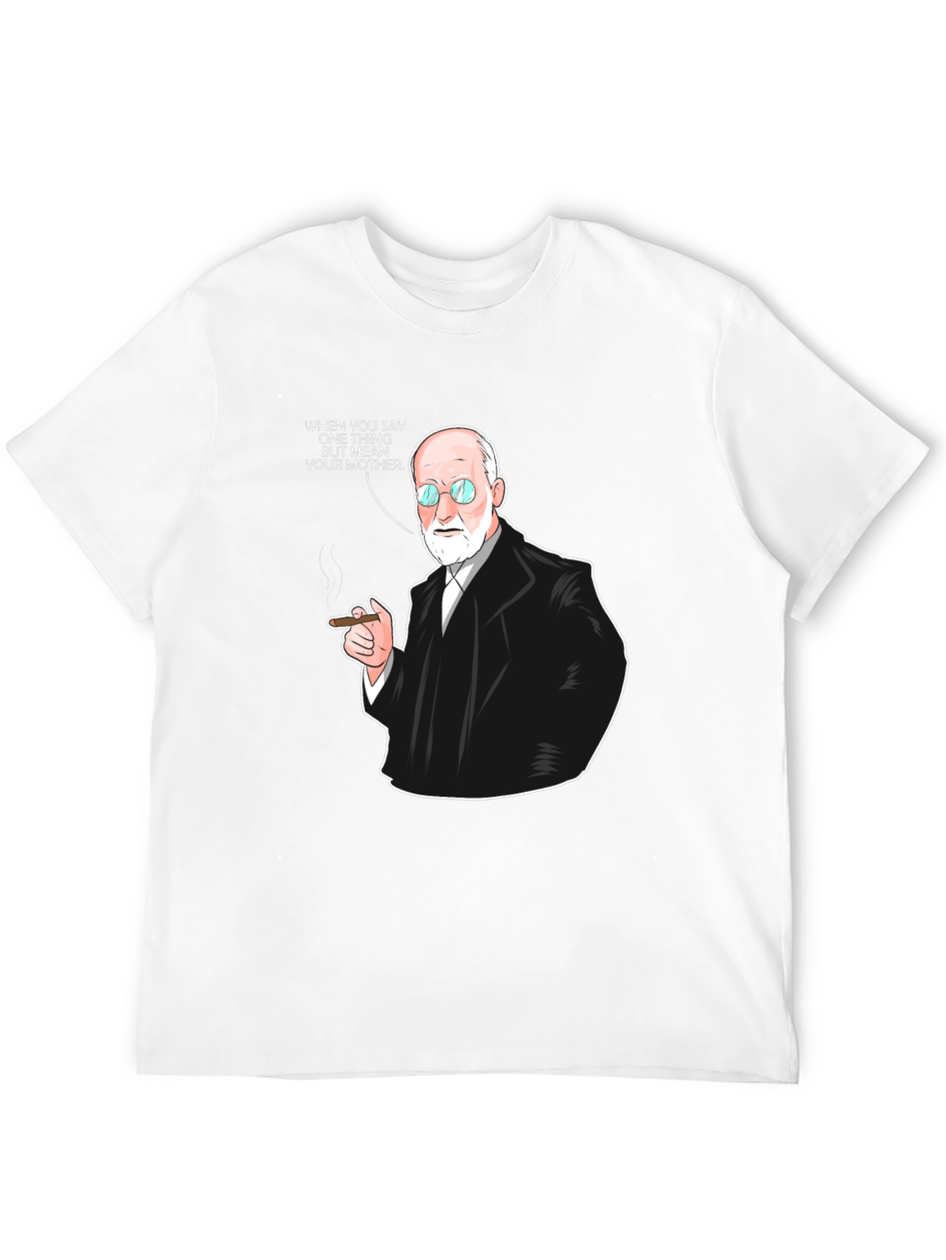 Black Freud T-Shirt: Funny Psychoanalysis Humor Tee view 12