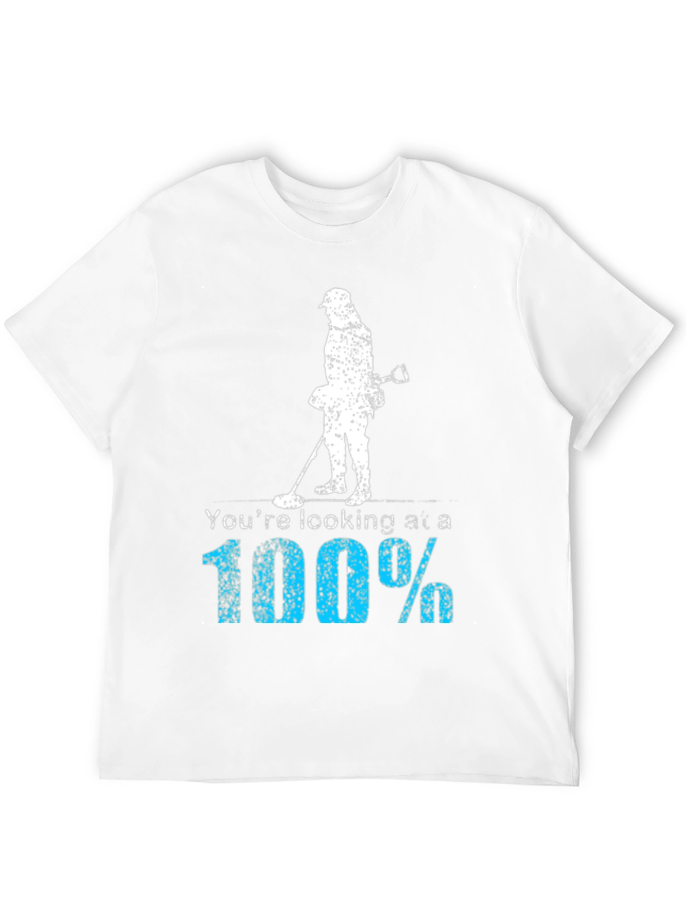 Black Metal Detecting T-Shirt - 100% Treasure Hunter view 12