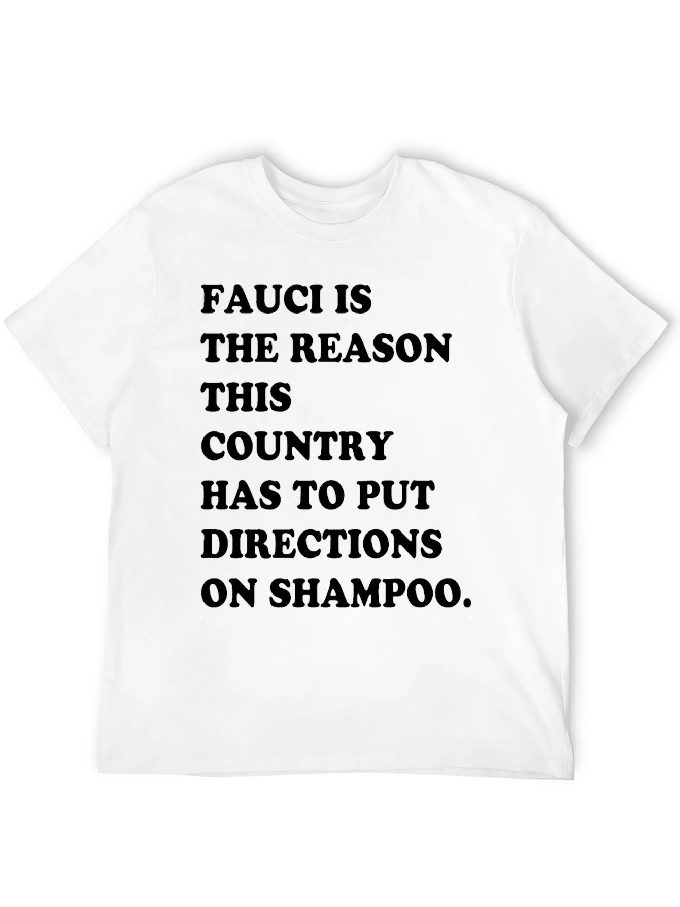 Black Fauci Shampoo Direction Tee view 12