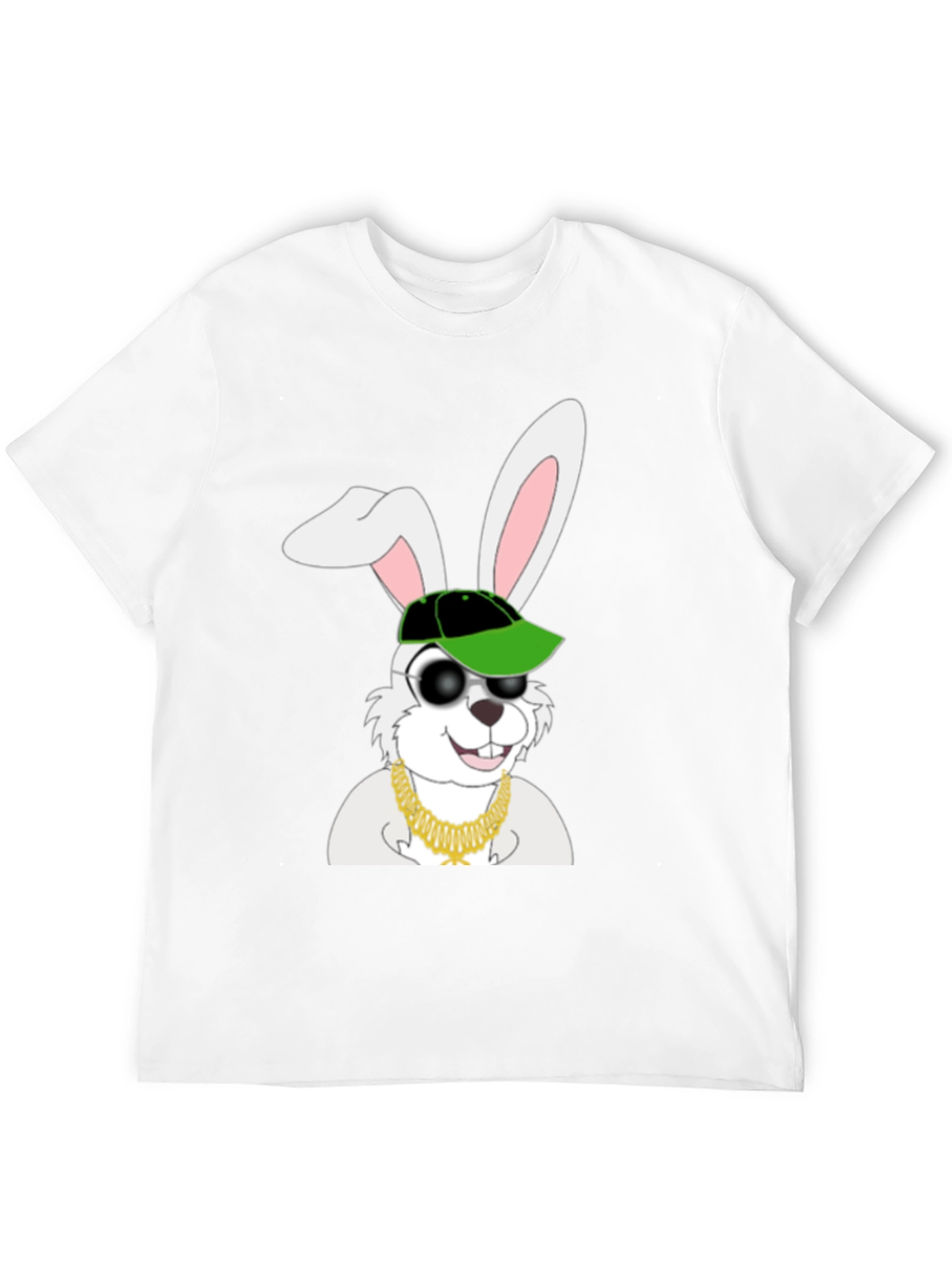 Black Cool Rabbit Graphic T-Shirt view 12