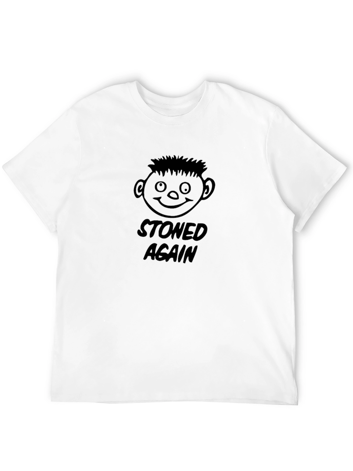 Black Stoned Again Graphic Tee - Unisex Black T-Shirt view 12