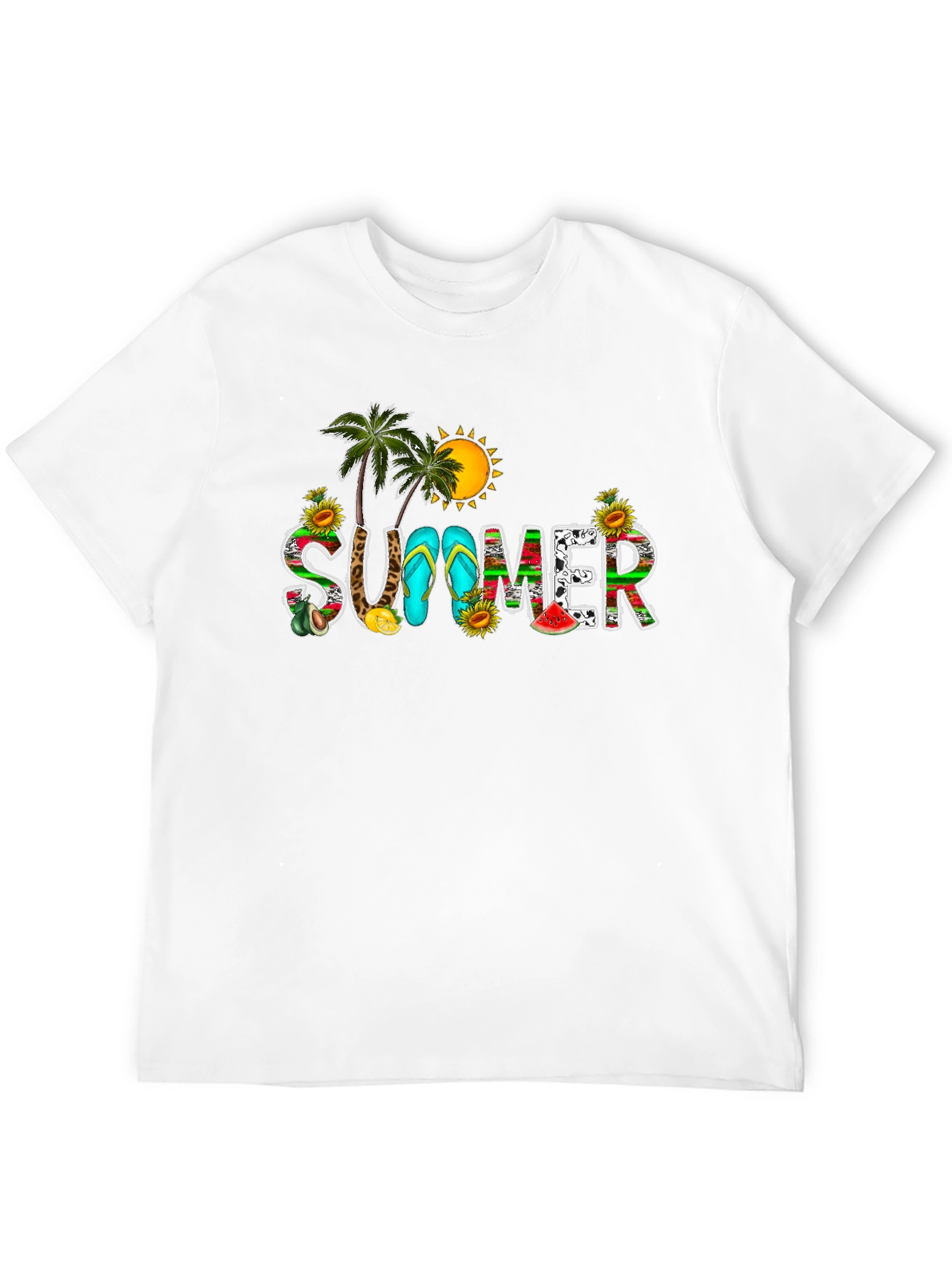 Black Summer Graphic T-Shirt view 12