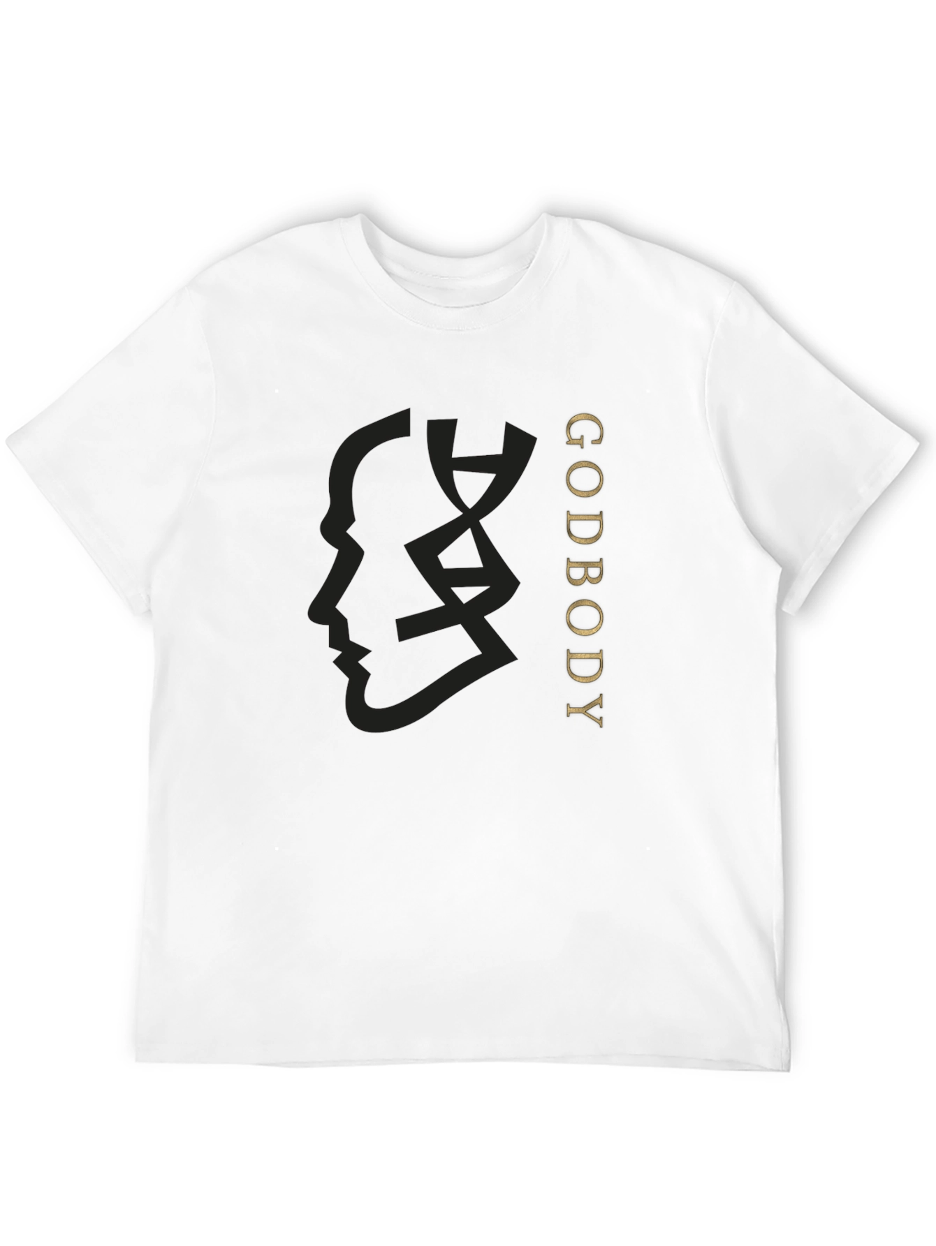 Black Godbody Black T-Shirt - Modern Graphic Tee view 12