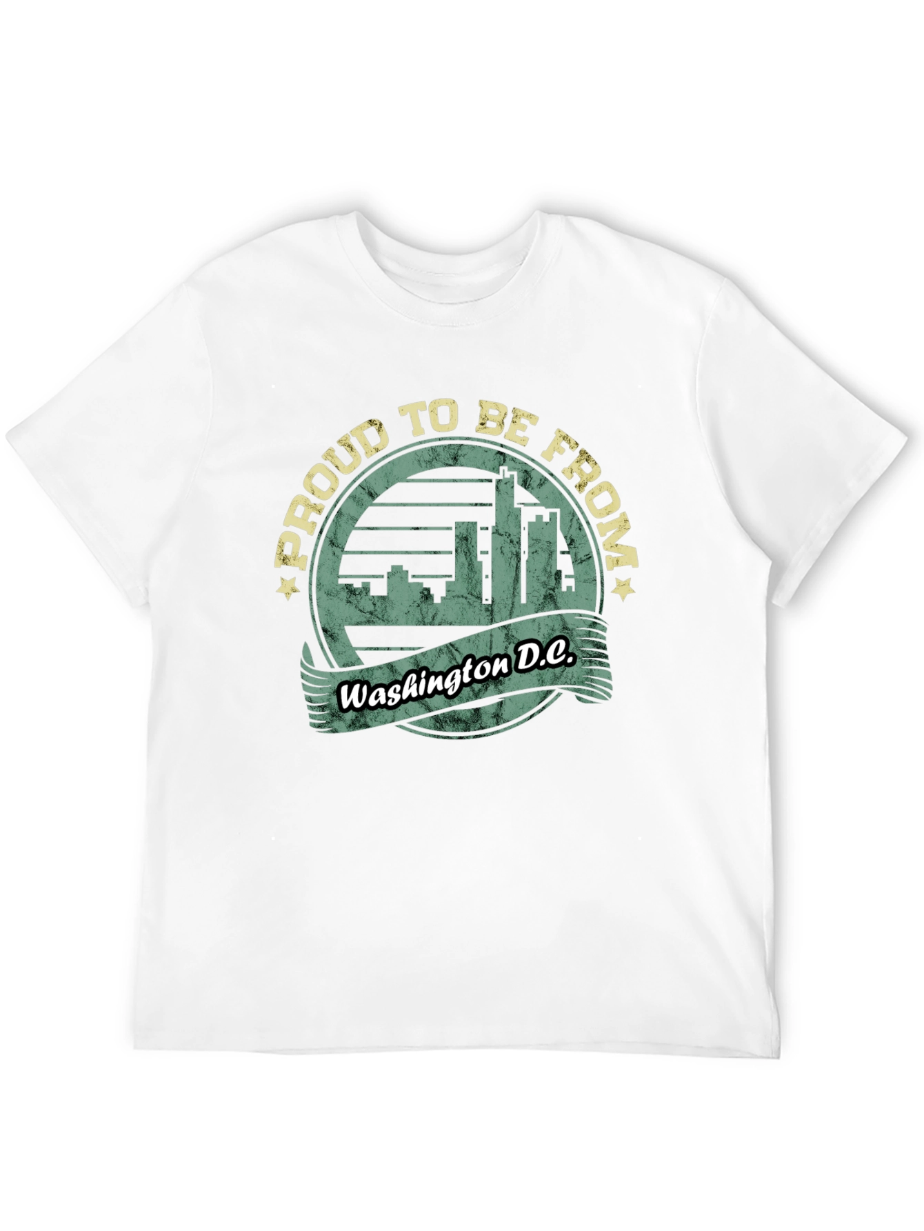 Black Proud Washington D.C. Graphic T-Shirt view 12