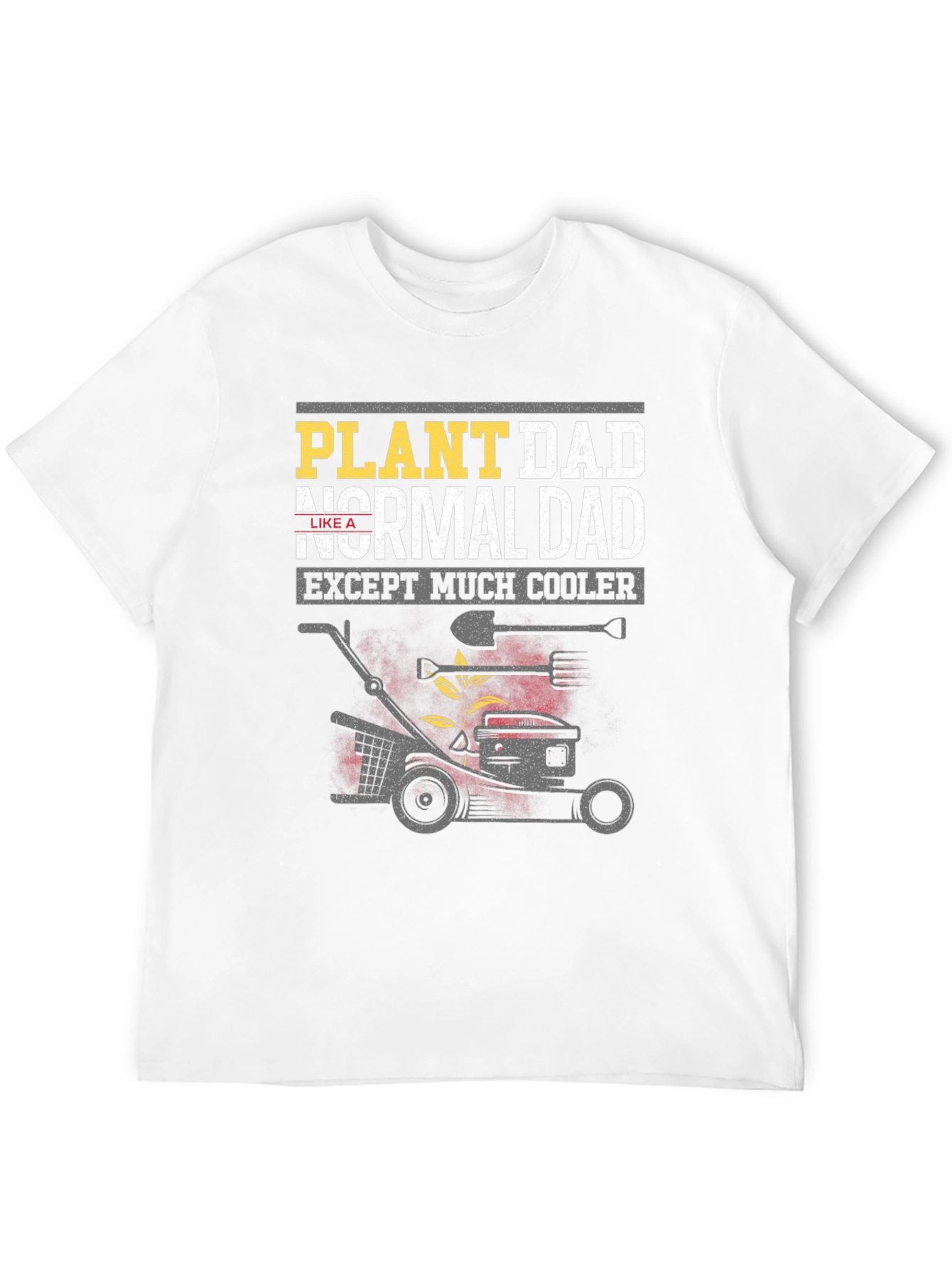 Black Plant Dad T-Shirt - Cooler Than Normal! view 12